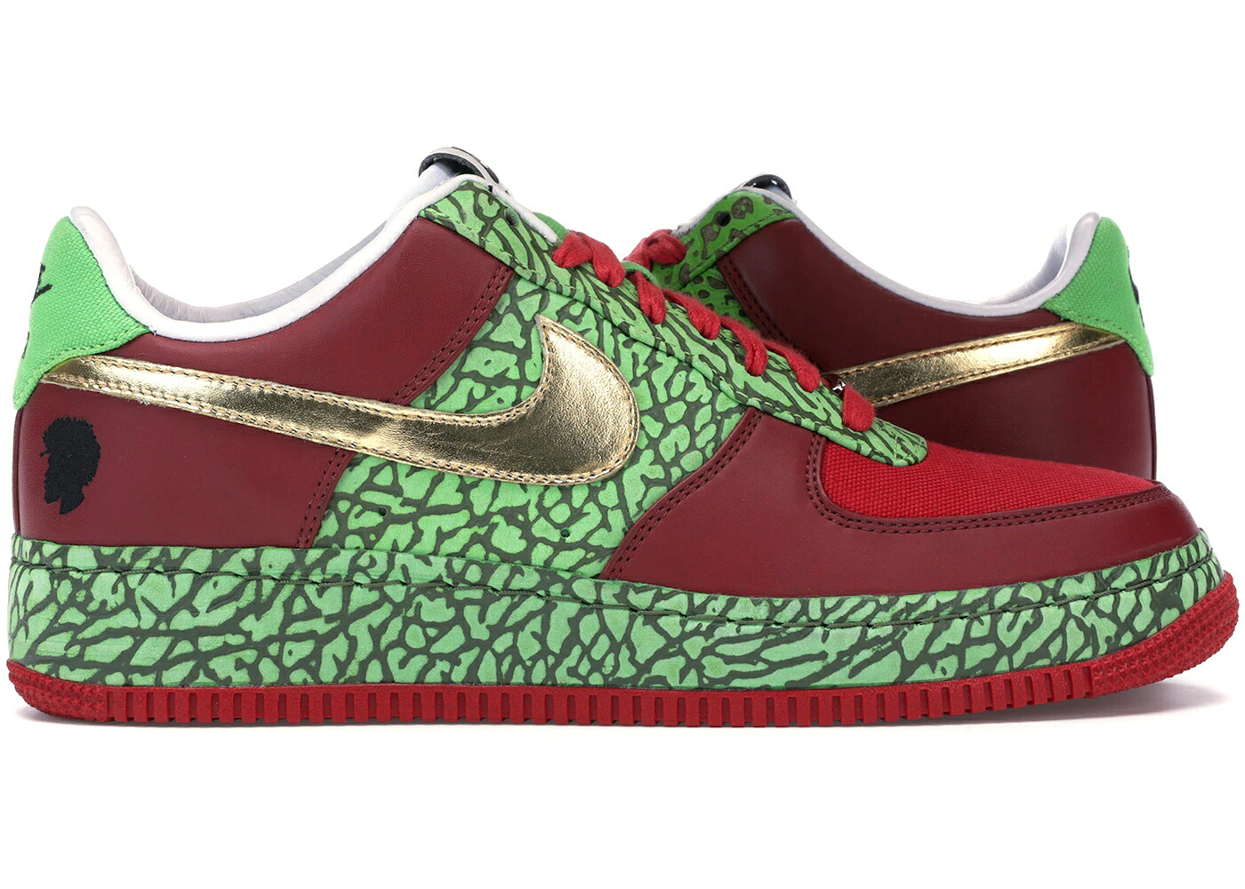ナイキ 赤 赤いこと ゴールド 空軍 スニーカー メンズ NIKE AIR FORCE 1 LOW QUESTLOVE / VARSITY RED METALLIC GOLD MN