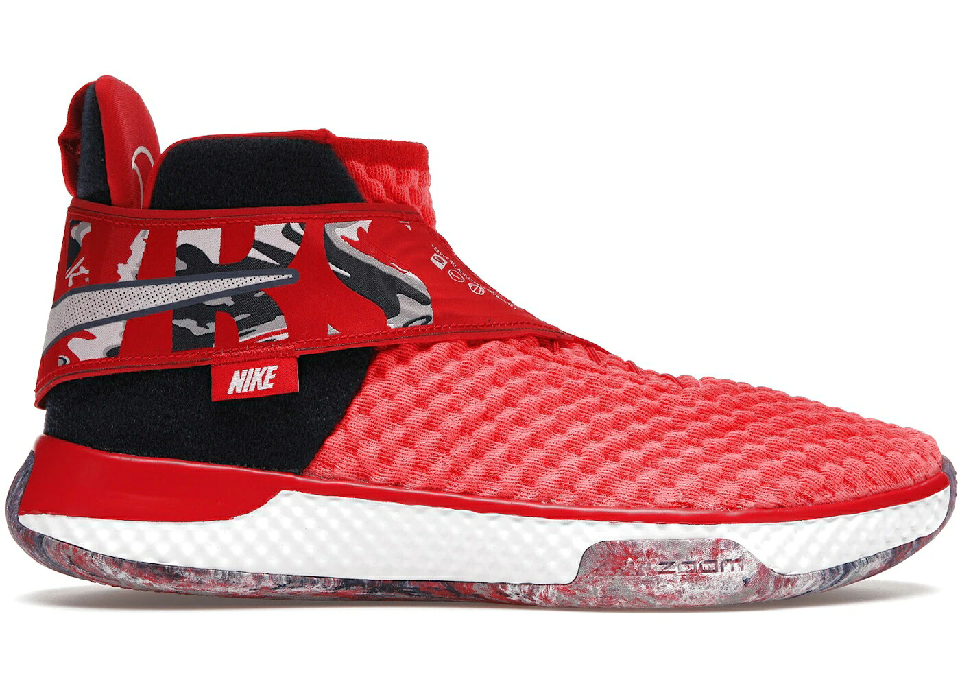ナイキ 望遠レンズ 赤 赤いこと 紺色 米国海軍 スニーカー メンズ NIKE AIR ZOOM UNVRS FLYEASE USA / UNIVERSITY RED MIDNIGHT NAVY