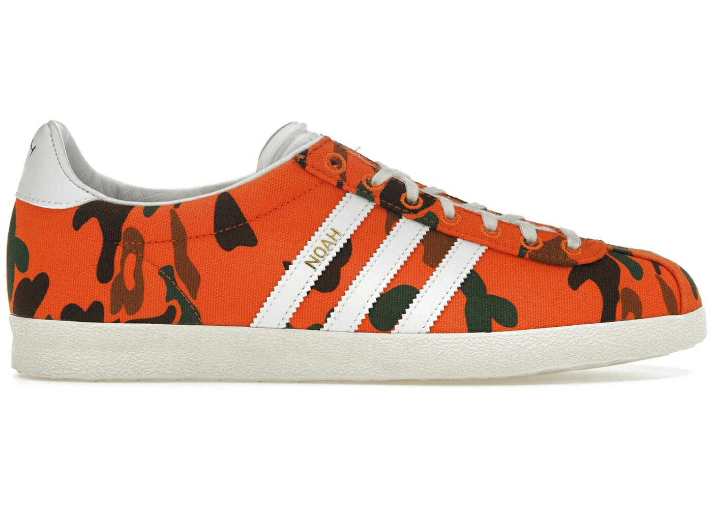 アディダス ガゼル カモ柄 橙 オレンジ 白色 ホワイト スニーカー メンズ ADIDAS GAZELLE NOAH CAMO / COLLEGIATE ORANGE CLOUD WHITE|スニケス