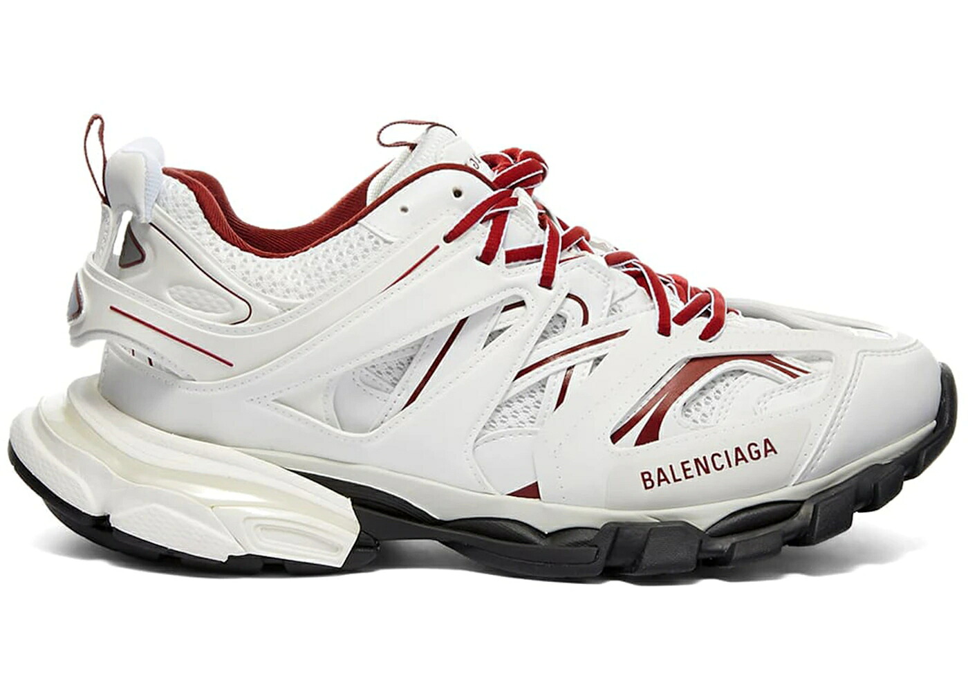 バレンシアガ トラック 白色 ホワイト ワイン色 バーガンディー 黒色 ブラック スニーカー メンズ BALENCIAGA TRACK WHITE BURGUNDY BLACK / WHITE BURGUNDY BLACK