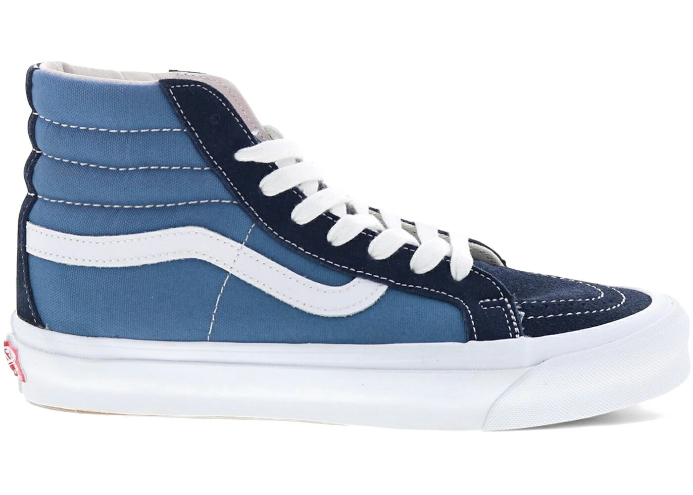 ヴァンズ バンズ スケートハイ 紺色 ネイビー スニーカー メンズ VANS OG SK8-HI LX NAVY / NAVY STV NAVY