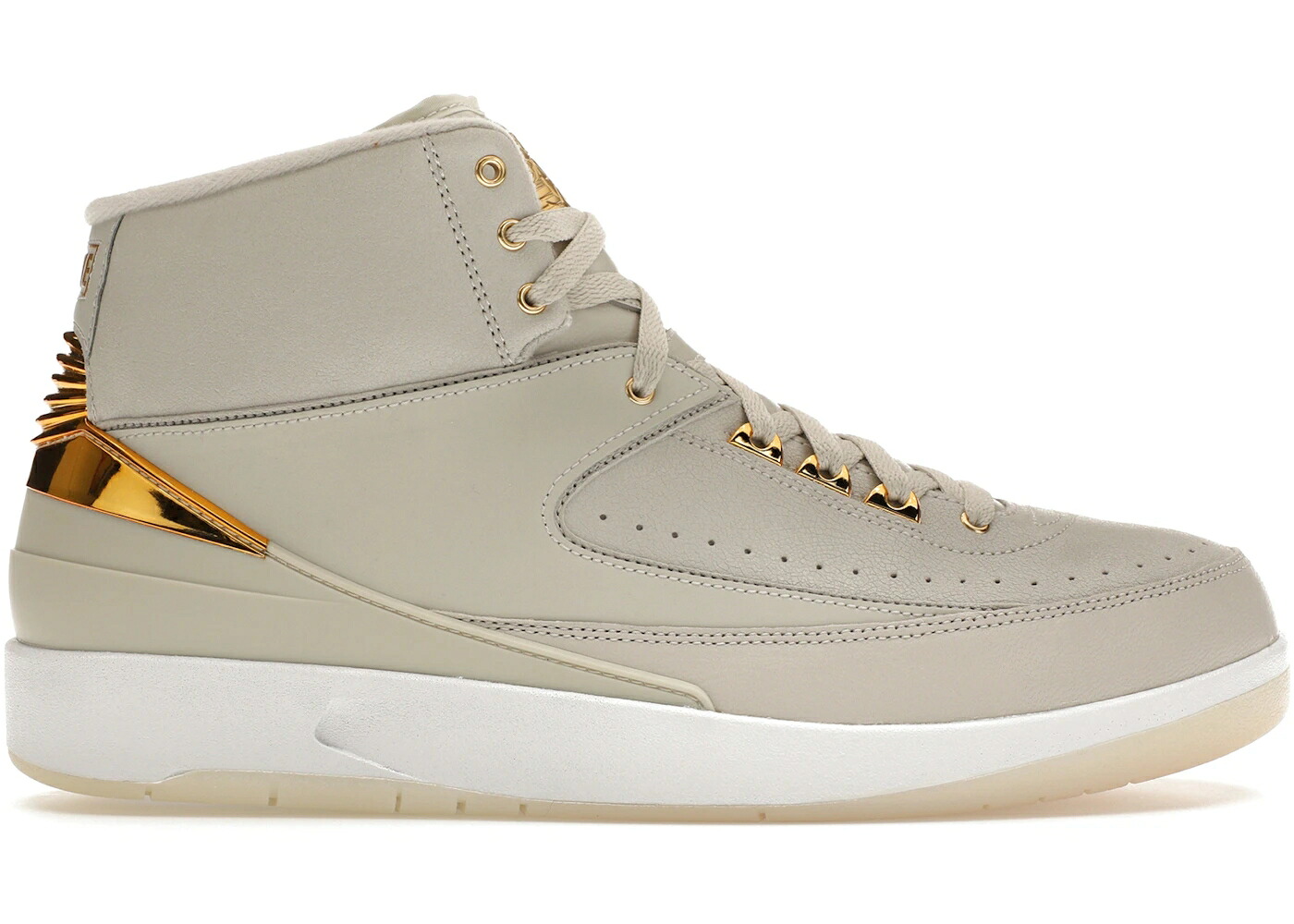 ナイキ ジョーダン 白いこと 白いこと ゴールド スニーカー メンズ JORDAN 2 RETRO QUAI 54 / LIGHT BONE WHITE METALLIC GOLD