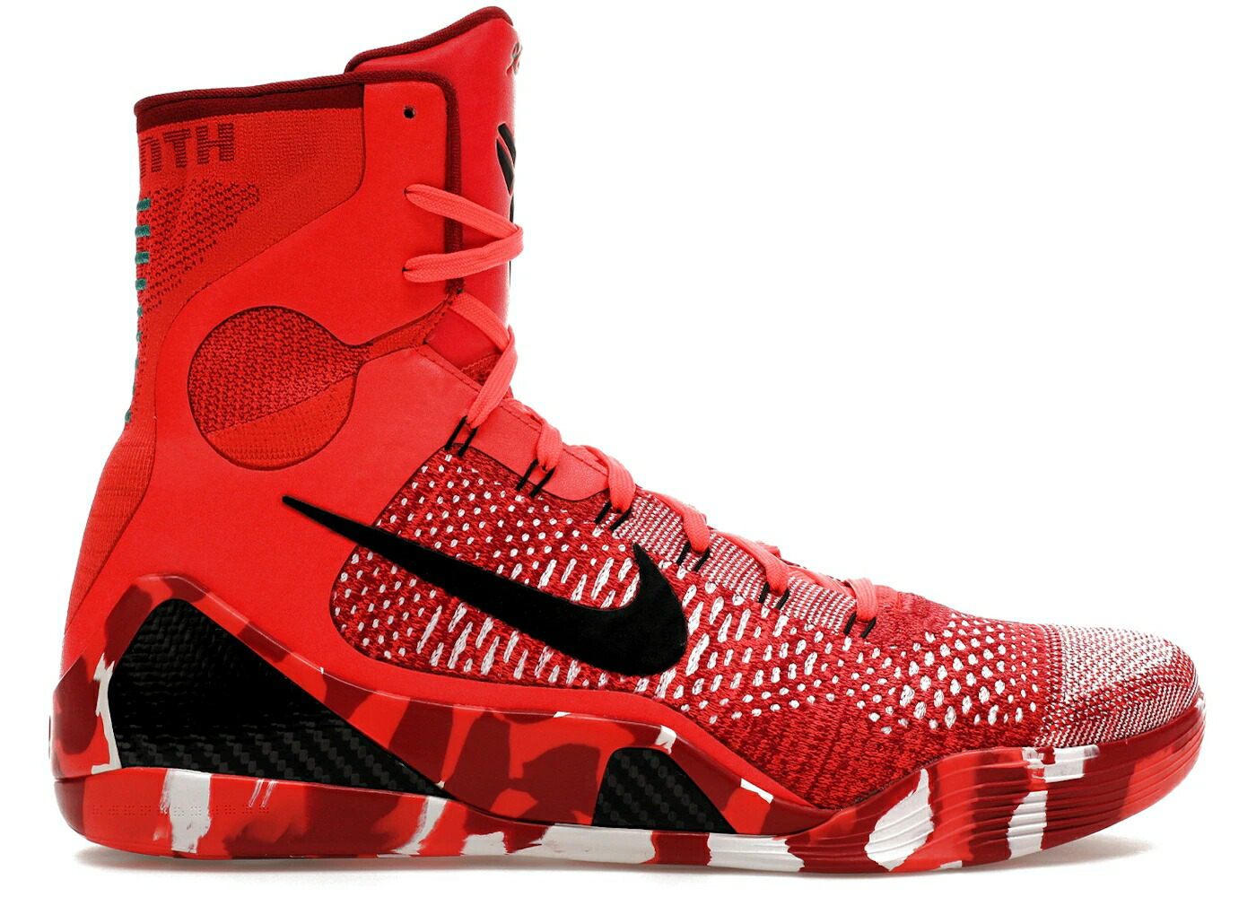 ナイキ コービー エリート クリスマス クリムゾン 黒いこと 黒いこと 白いこと 白いこと スニーカー メンズ NIKE KOBE 9 ELITE CHRISTMAS (2014) / BRIGHT CRIMSON BLACK WHITE スニーカー-メンズ靴