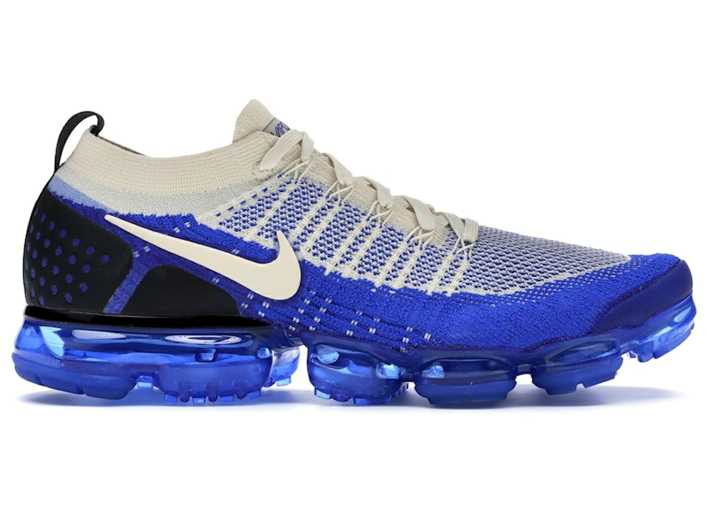 ナイキ クリーム 青色 ブルー 白色 ホワイト エアヴェイパーマックス スニーカー メンズ NIKE AIR VAPORMAX 2 LIGHT CREAM RACER BLUE / LIGHT CREAM WHITE RACER BLUE