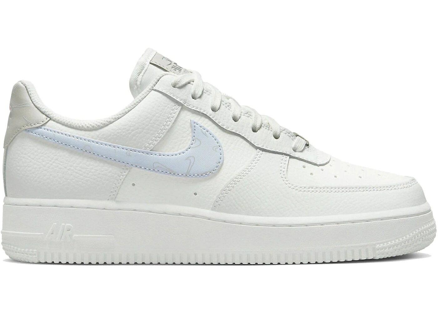 ナイキ 白いこと 白いこと 薄墨色 薄墨色 空軍 \u002707 WOMEN\u0027S スニーカー レディース NIKE AIR FORCE 1 LOW MINI SWOOSHES WHITE FOOTBALL GREY (WOMEN\u0027S) / WHITE FOOTBALL GREY 靴-レディース靴-スニーカー