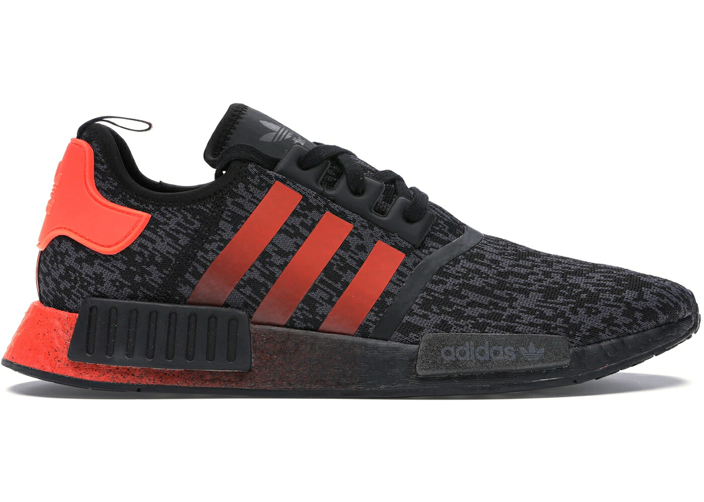 アディダス 赤 赤いこと 中核グループ 黒いこと 黒いこと スニーカー メンズ ADIDAS NMD R1 SOLAR RED CORE BLACK / CORE BLACK SOLAR RED CORE BLACK