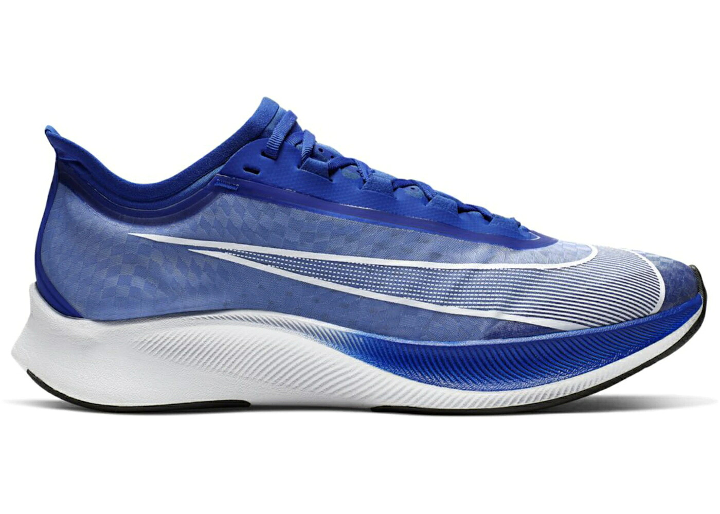 ナイキ 望遠レンズ 青み 青色 白いこと 白いこと 薄墨色 薄墨色 黒いこと 黒いこと 望遠レンズ飛球 スニーカー メンズ NIKE ZOOM FLY 3 RACER BLUE / RACER BLUE WHITE WOLF GREY BLACK