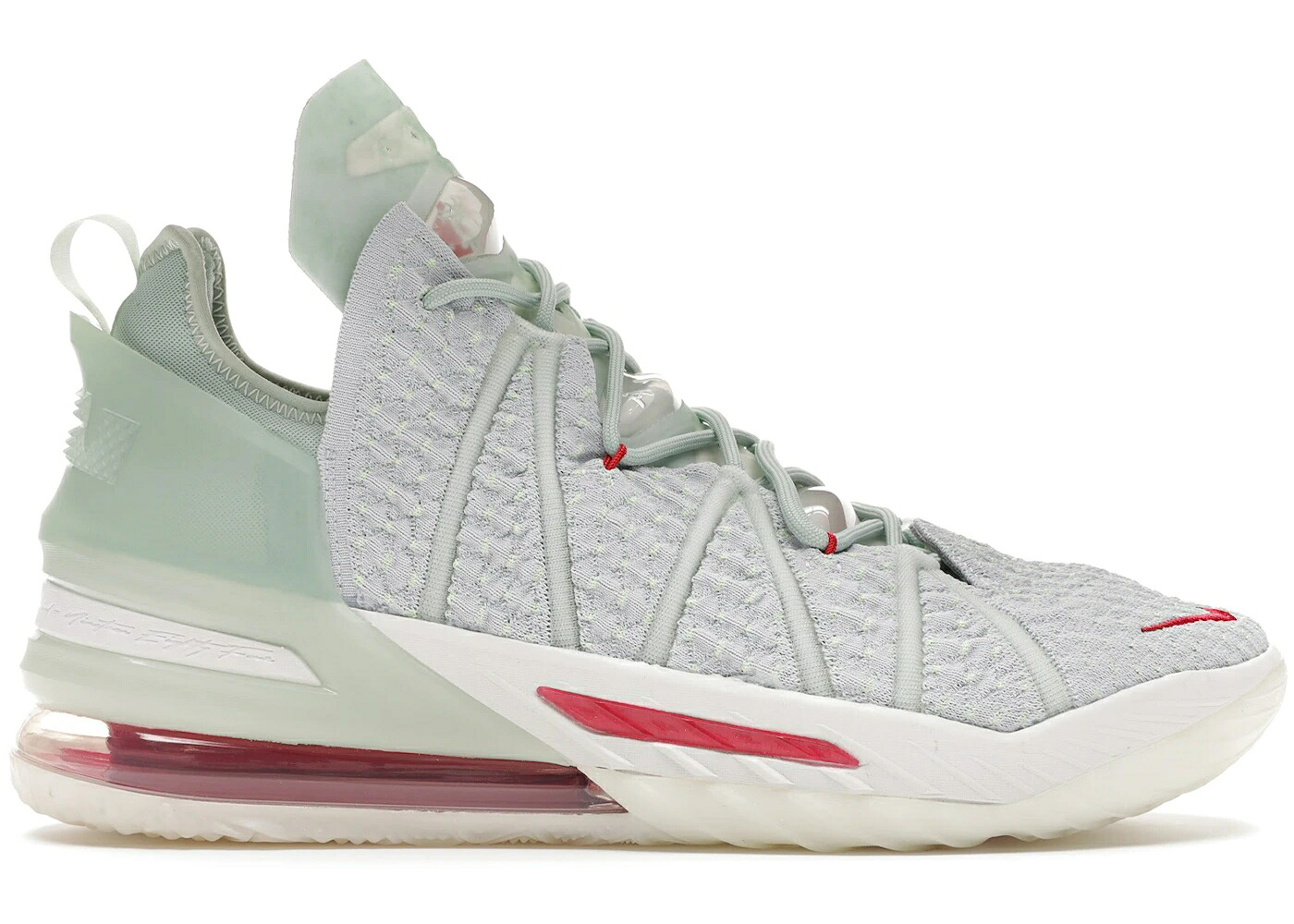 ナイキ レブロン 翡翆 ジェード 白いこと 白いこと 赤 赤いこと スニーカー メンズ NIKE LEBRON 18 EMPIRE JADE / WHITE JADE ICE RED