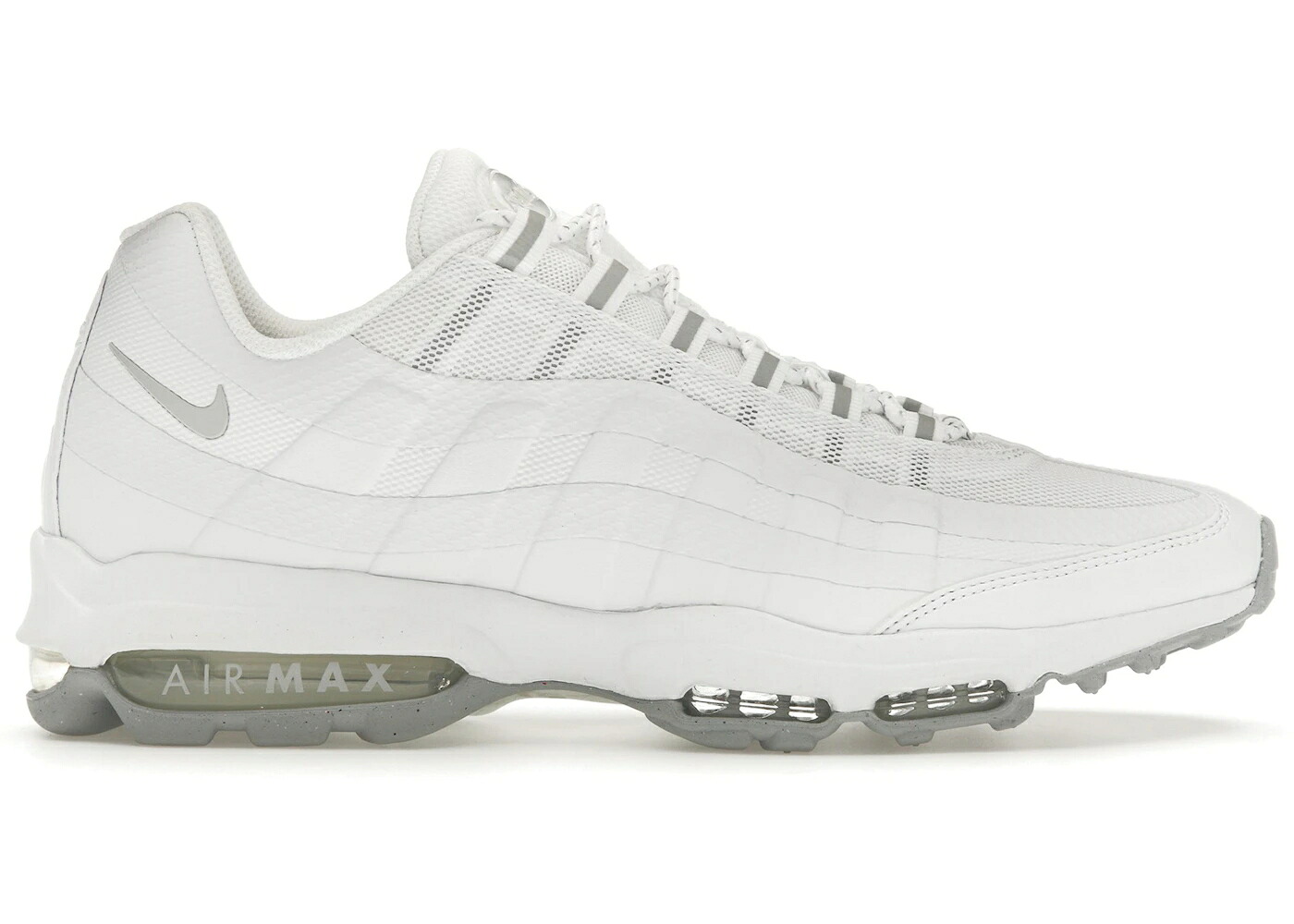 ナイキ マックス ウルトラ 白色 ホワイト 灰色 グレー エアマックス スニーカー メンズ NIKE AIR MAX 95 ULTRA WHITE WOLF GREY / WHITE WOLF GREY PHOTON DUST
