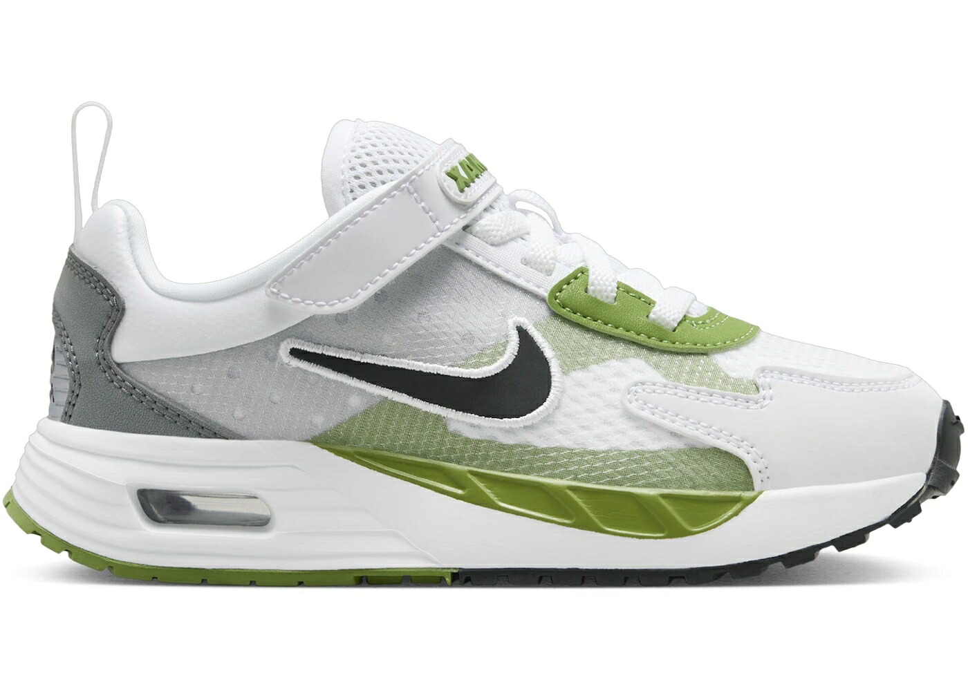 ナイキ マックス 白色 ホワイト 灰色 グレー 黒色 ブラック エアマックス ジュニア キッズ NIKE AIR MAX SOLO WHITE CHLOROPHYLL SMOKE GREY BLACK (PS) / WHITE CHLOROPHYLL SMOKE GREY ベビー マタニティ スニー