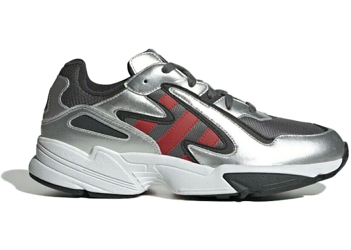 アディダス 銀色 シルバー 灰色 グレー スニーカー メンズ ADIDAS YUNG-96 CHASM SILVER METALLIC SCARLET / GREY SCARLET SILVER METALLIC
