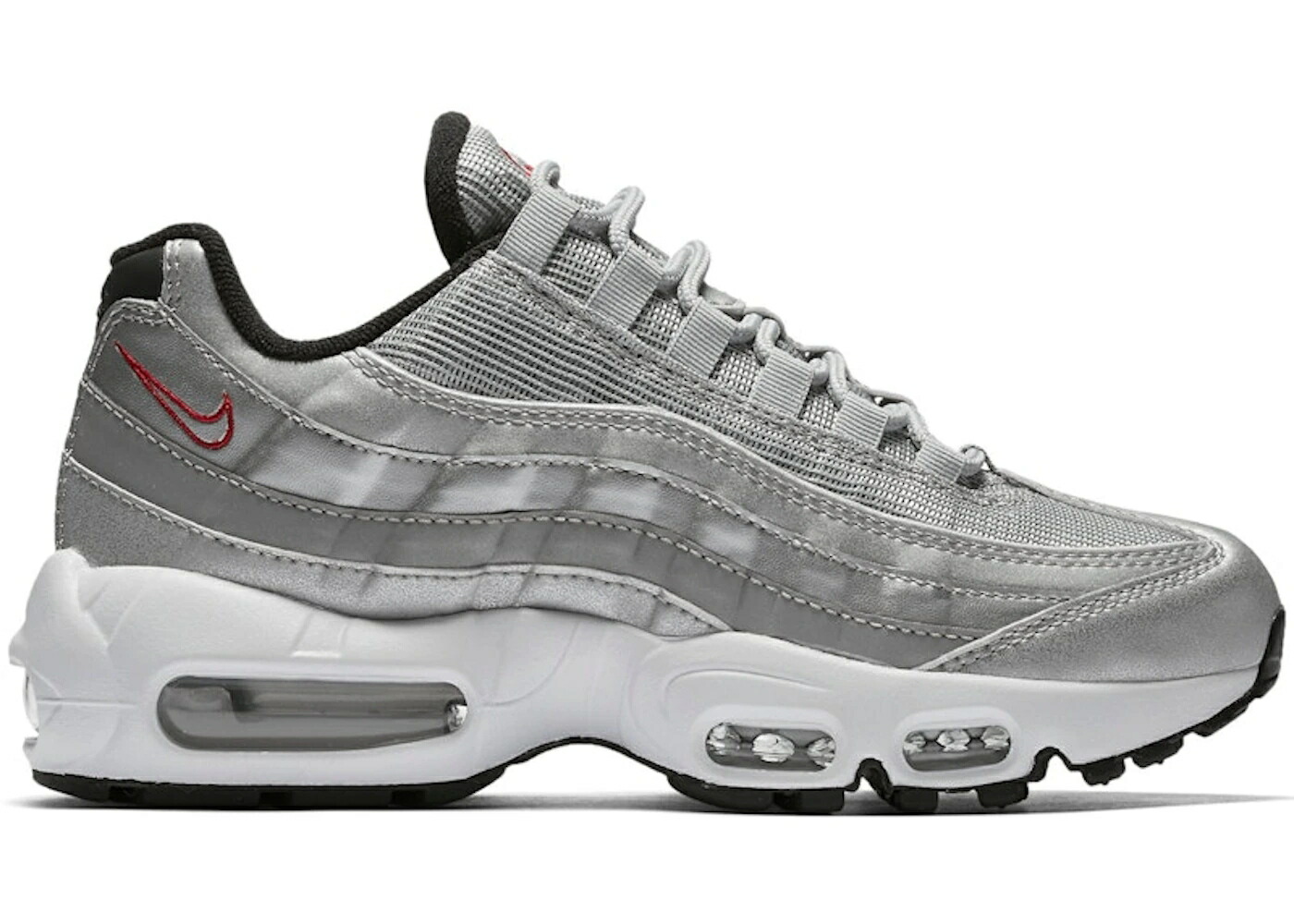 ナイキ マックス 銀色 シルバー ブレット 赤 レッド エアマックス WOMEN'S スニーカー レディース NIKE AIR MAX 95 SILVER BULLET (WOMEN'S) / METALLIC SILVER VARSITY RED 54,840円