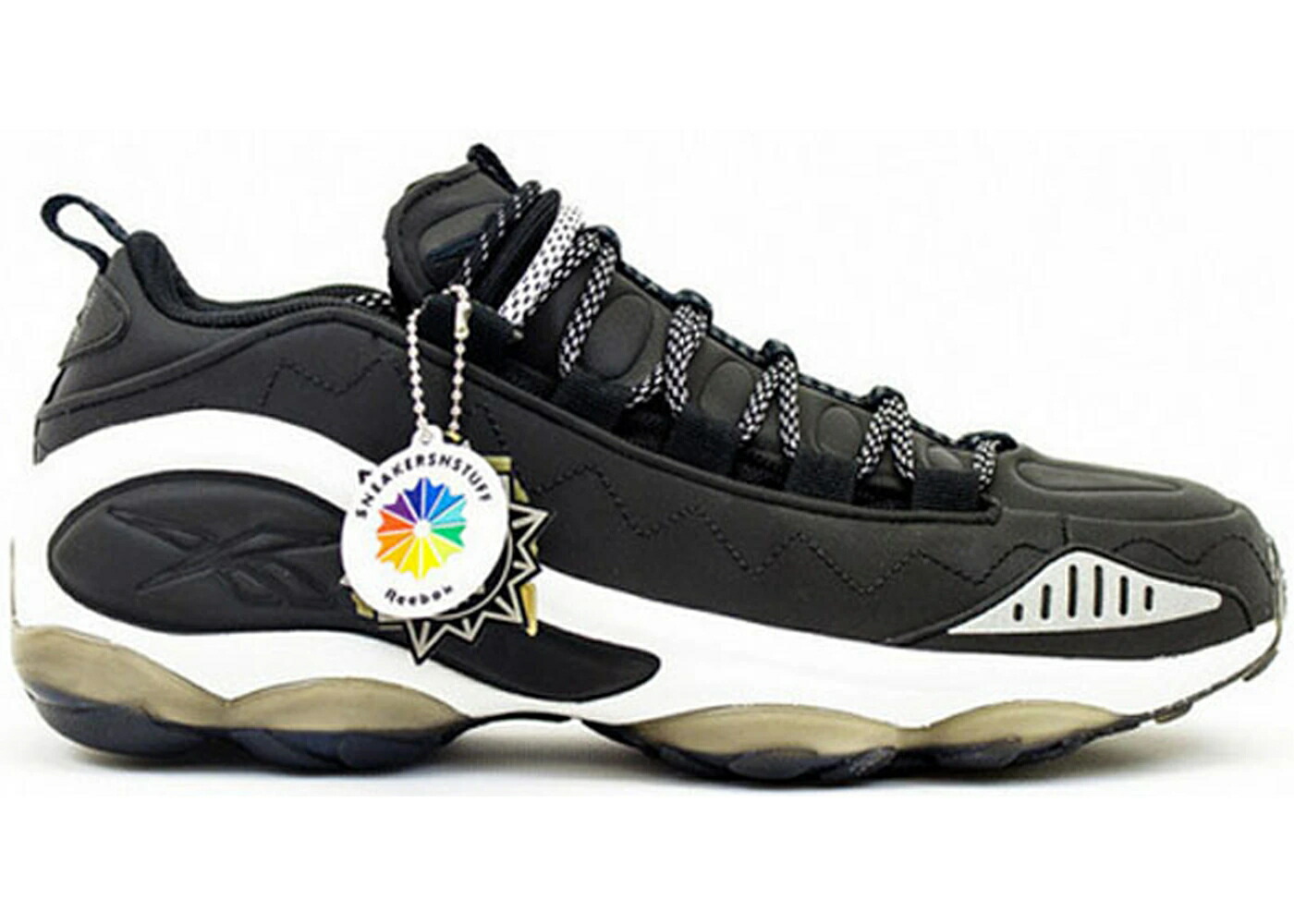 リーボック ラン 黒色 ブラック 白色 ホワイト スニーカー メンズ REEBOK DMX RUN 10 SNS BLACK REFLECTIVE / BLACK WHITE