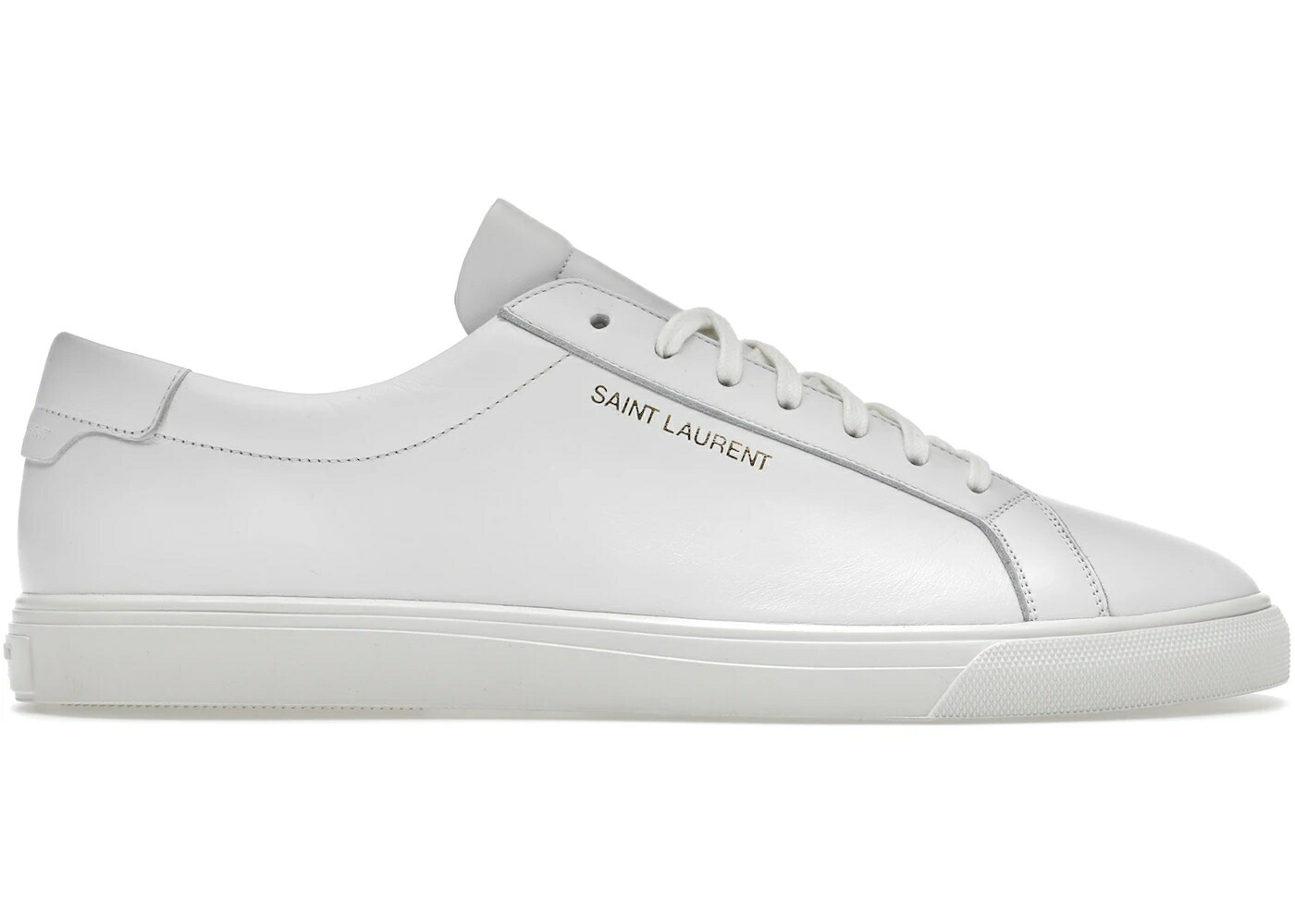 サンローラン 白色 ホワイト スニーカー メンズ SAINT LAURENT SAINT LAURENT ANDY LOW OPTIC WHITE / OPTIC WHITE