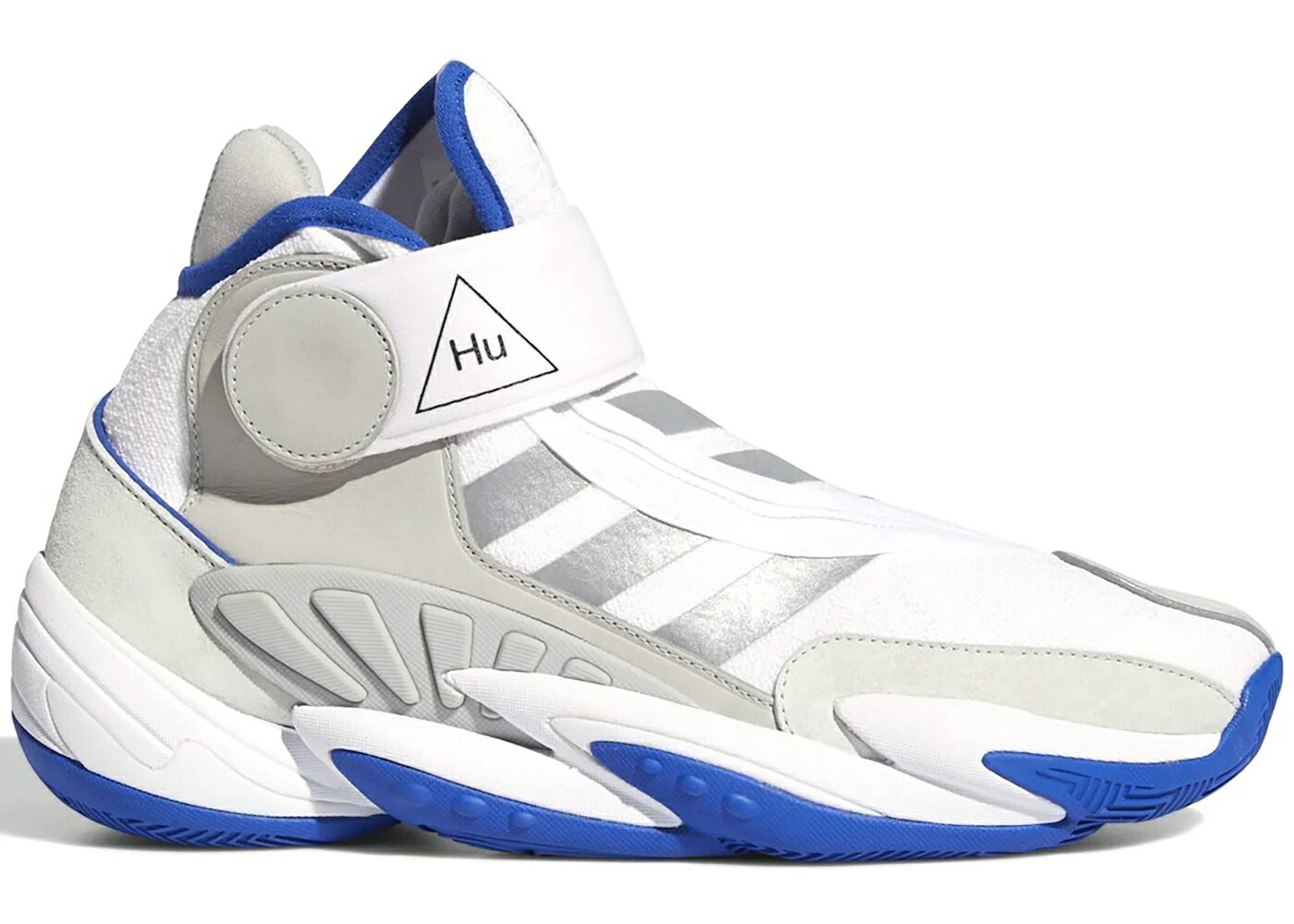 アディダス クレイジー 白色 ホワイト 銀色 シルバー スニーカー メンズ ADIDAS CRAZY BYW HU PHARRELL WHITE SILVER ROYAL / CLOUD WHITE SILVER METALLIC