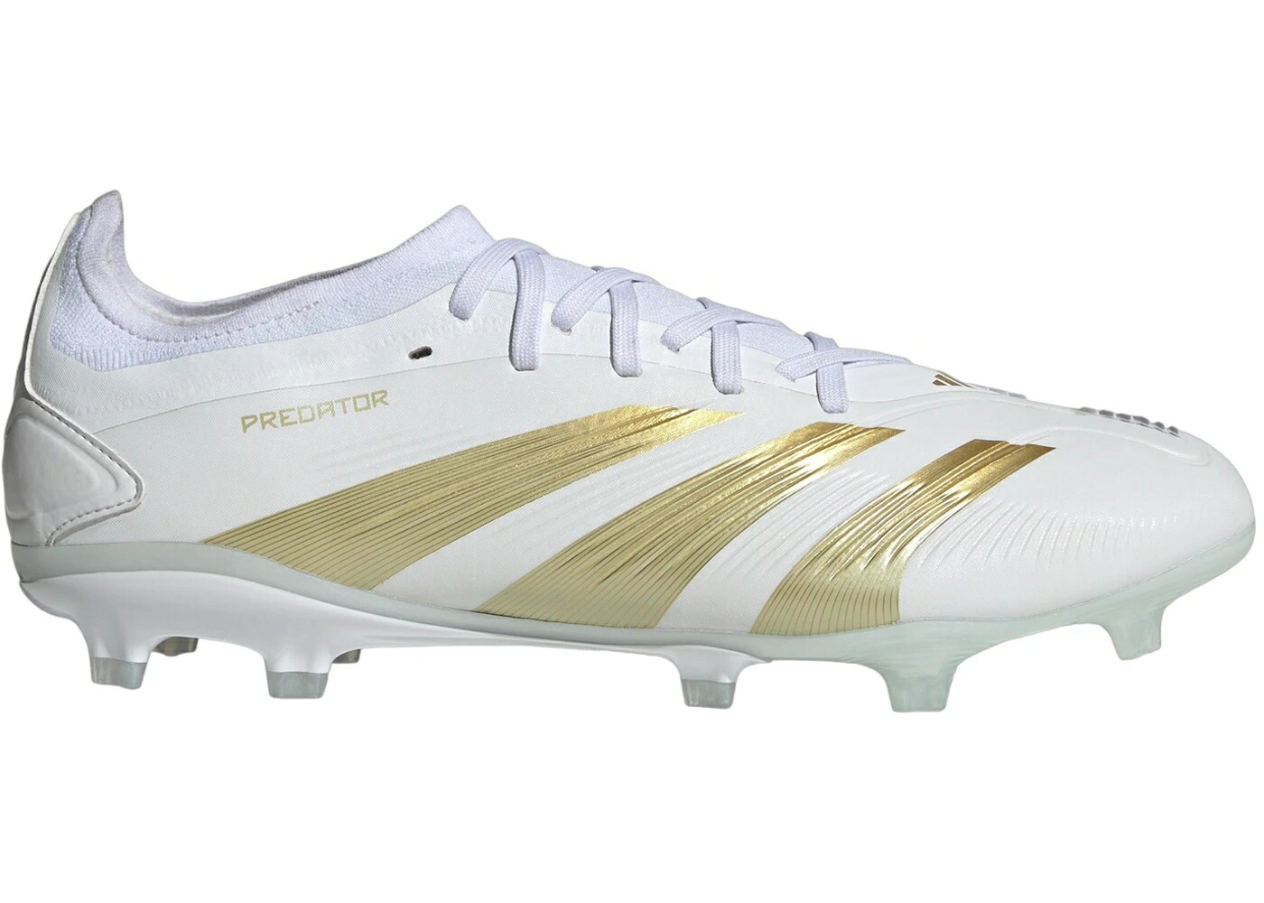 アディダス プレデター プロ 白色 ホワイト ゴールド ベージュ スニーカー メンズ ADIDAS PREDATOR PRO FG CLOUD WHITE GOLD METALLIC SANDY BEIGE MET / CLOUD WHITE GOLD METALLIC SANDY