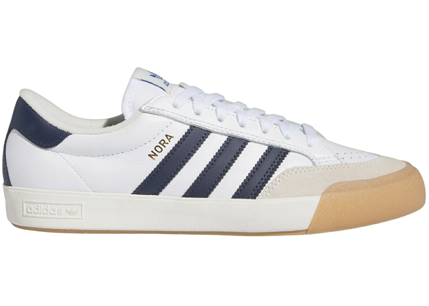 アディダス 白色 ホワイト 紺色 ネイビー スニーカー メンズ ADIDAS NORA CLOUD WHITE COLLEGIATE NAVY CHALK / CLOUD WHITE COLLEGIATE NAVY