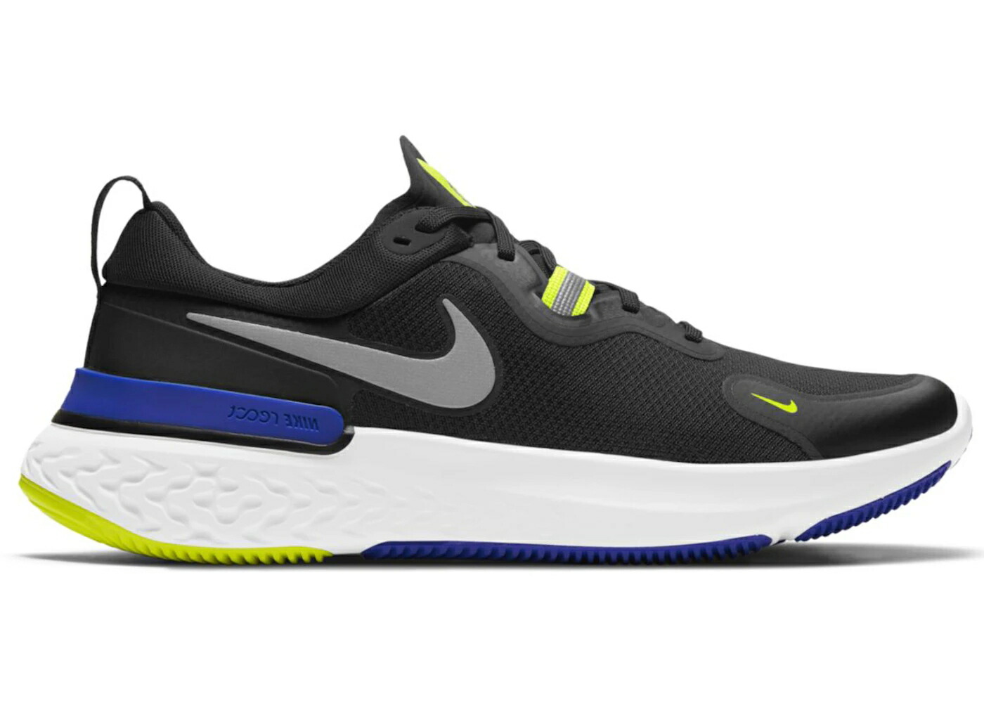 ナイキ リアクト 黒いこと 黒いこと 青み 青色 スニーカー メンズ NIKE REACT MILER BLACK CYBER BLUE / BLACK CYBER RACER BLUE METALLIC