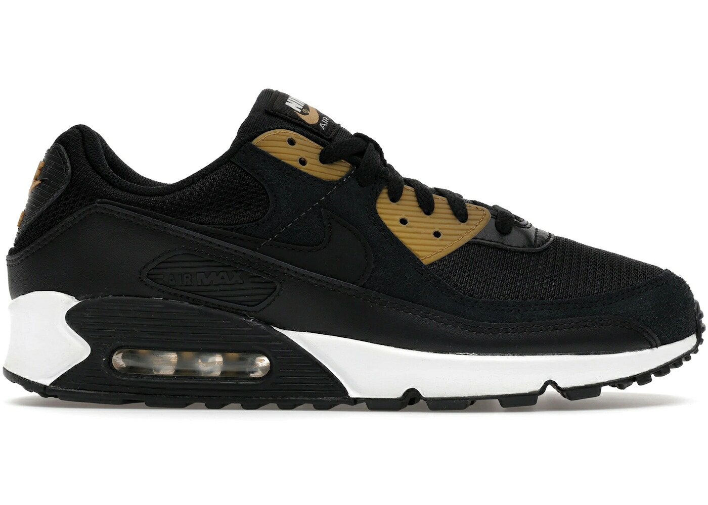 ナイキ マックス 黒いこと 黒いこと ゴールド エア湖マックス スニーカー メンズ NIKE AIR MAX 90 BLACK GOLD / BLACK BLACK GOLD