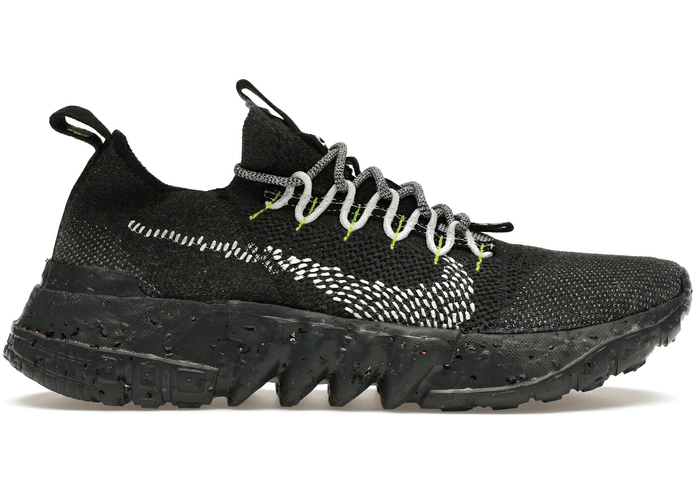 ナイキ 白いこと 白いこと 黒いこと 黒いこと スニーカー メンズ NIKE SPACE HIPPIE 01 ANTHRACITE VOLT / ANTHRACITE WHITE BLACK VOLT