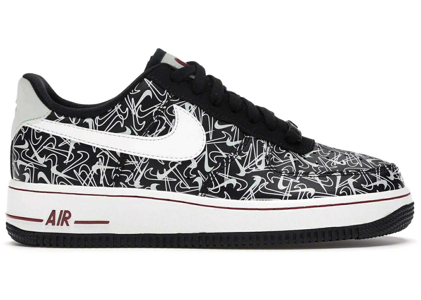 ナイキ 黒色 ブラック 白色 ホワイト エアフォース VALENTINE WOMEN スニーカー レディース NIKE AIR FORCE 1 LOW DAY (2020) (WOMEN) / BLACK SUMMIT WHITE PISTACHIO