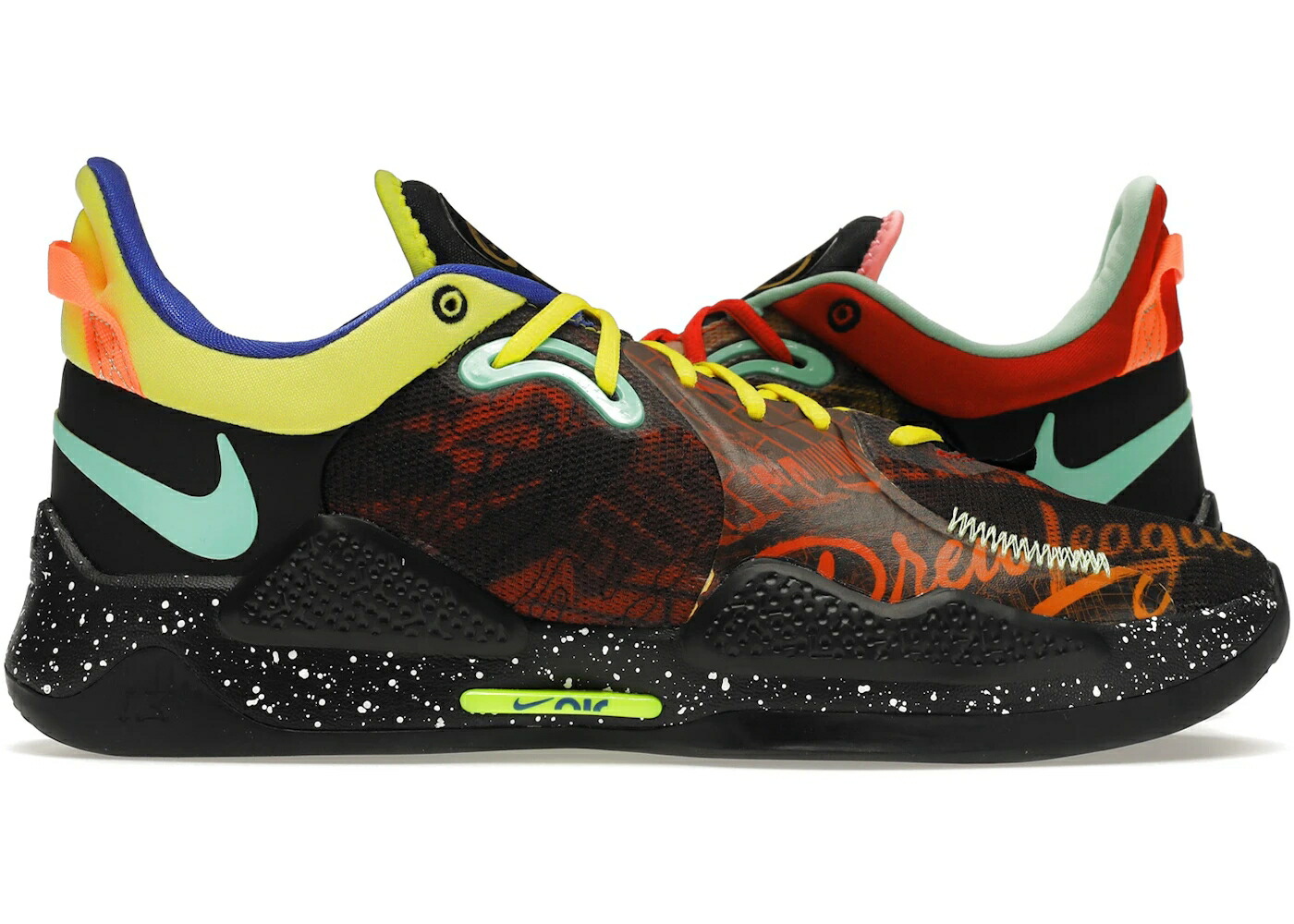 ナイキ 黒いこと 黒いこと 赤 赤いこと 黄味がかった 黄色 スニーカー メンズ NIKE PG 5 MISMATCHED MULTI-COLOR / BLACK UNIVERSITY RED YELLOW
