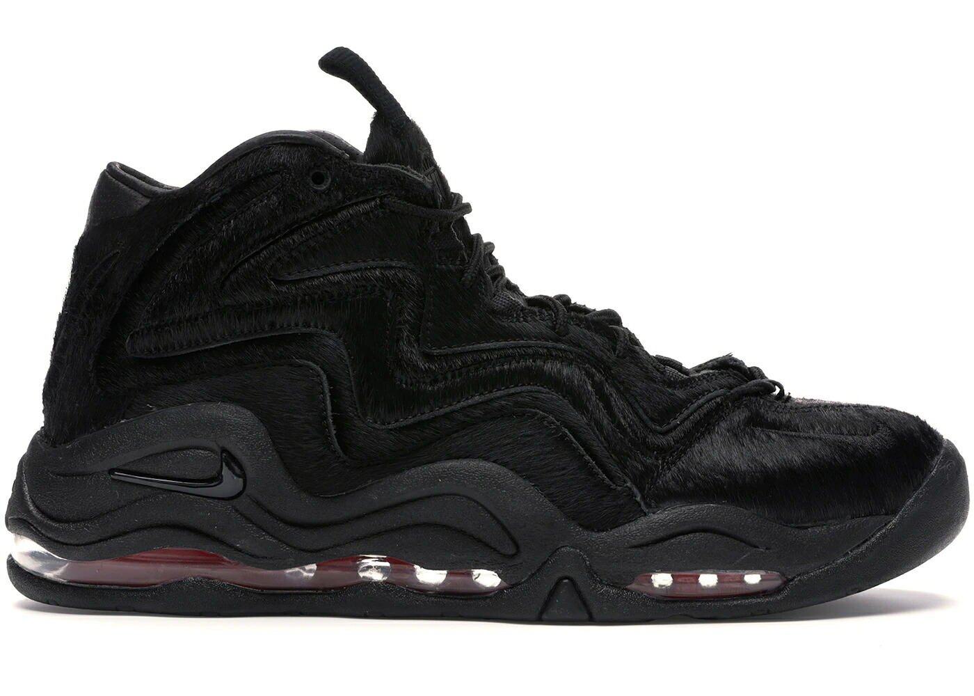 ナイキ 黒いこと 黒いこと 小馬 赤 赤いこと スニーカー メンズ NIKE AIR PIPPEN 1 KITH BLACK PONY HAIR / BLACK VARSITY RED スニーカー-メンズ靴-靴
