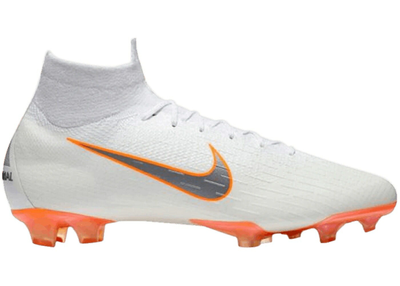 ナイキ エリート 白色 ホワイト 橙 オレンジ スニーカー メンズ NIKE MERCURIAL SUPERFLY 6 ELITE FG WHITE TOTAL ORANGE / WHITE TOTAL ORANGE