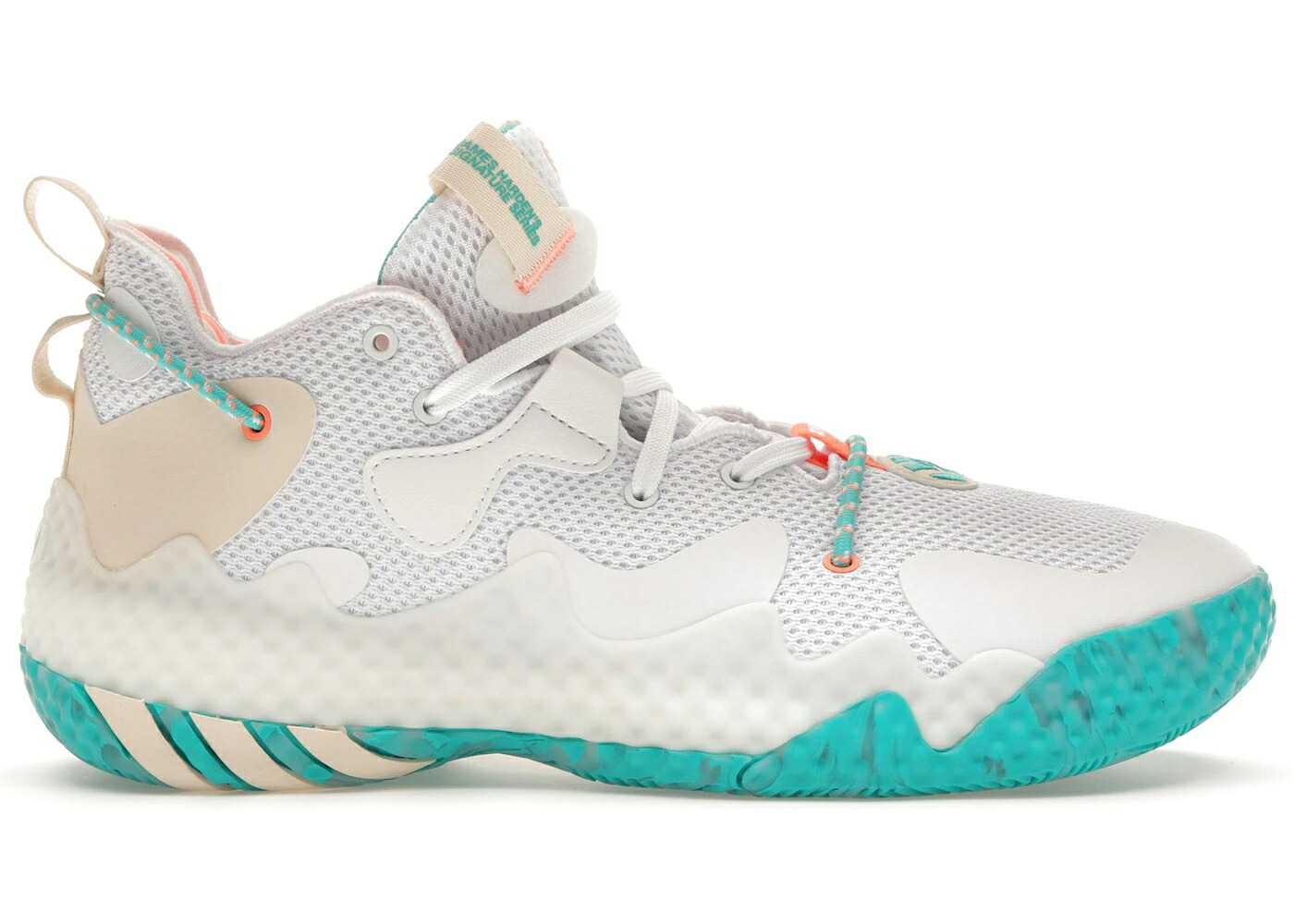 アディダス ハーデン 白いこと 白いこと VOL. スニーカー メンズ ADIDAS HARDEN 6 THE BAHAMAS / CLOUD WHITE ECRU TINT BEAM
