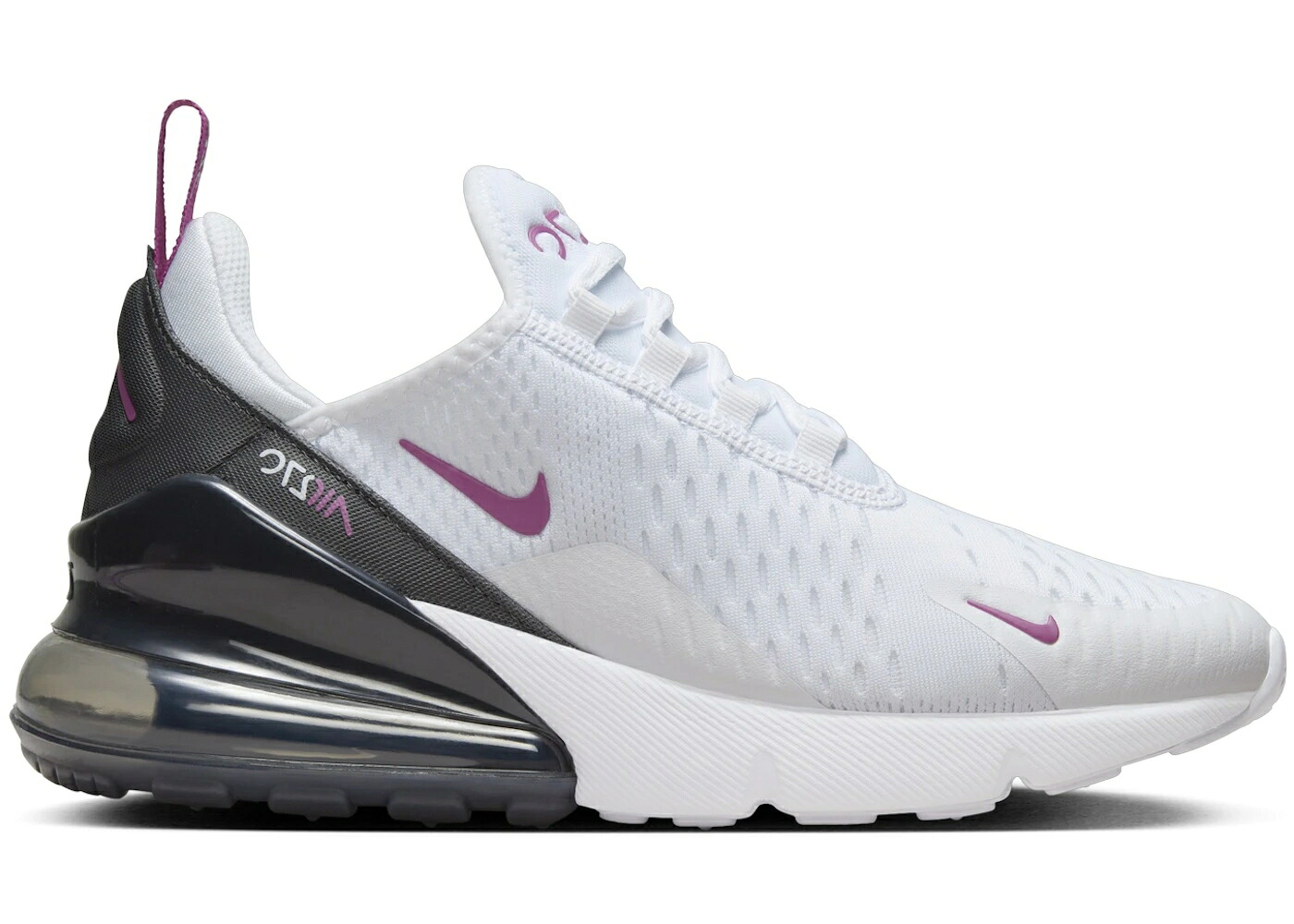 ナイキ マックス 白色 ホワイト エアマックス ジュニア キッズ NIKE AIR MAX 270 WHITE ANTHRACITE HOT FUCHSIA (GS) / WHITE ANTHRACITE HOT FUCHSIA ベビー マタニティ スニーカー|スニケス