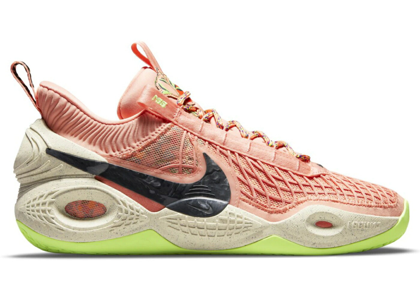 ナイキ 黒色 ブラック ライム スニーカー メンズ NIKE COSMIC UNITY EP APRICOT AGATE / APRICOT AGATE BLACK LIME GLOW
