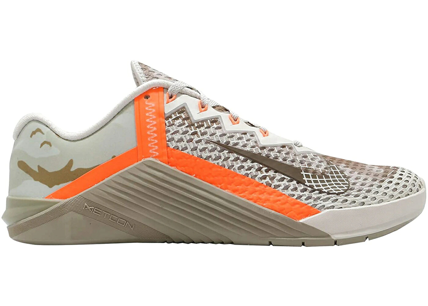 ナイキ 赤銅色 赤銅色 家鴨柄 橙 オレンジ色 スニーカー メンズ NIKE METCON 6 YUKON BROWN CAMO / YUKON BROWN CAMO ORANGE