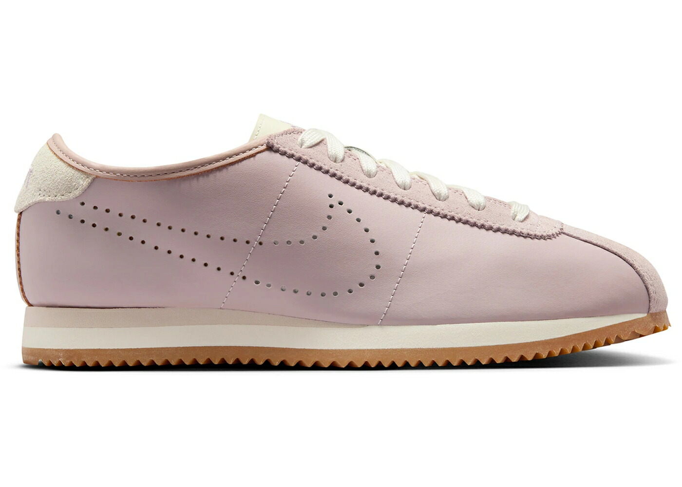 ナイキ コルテッツ なめし革 さくら色 スウッシュ スウォッシュ WOMEN\u0027S スニーカー レディース NIKE CORTEZ LEATHER PARTICLE ROSE PERFORATED SWOOSH (WOMEN\u0027S) / PARTICLE ROSE SAIL GUM LIGHT