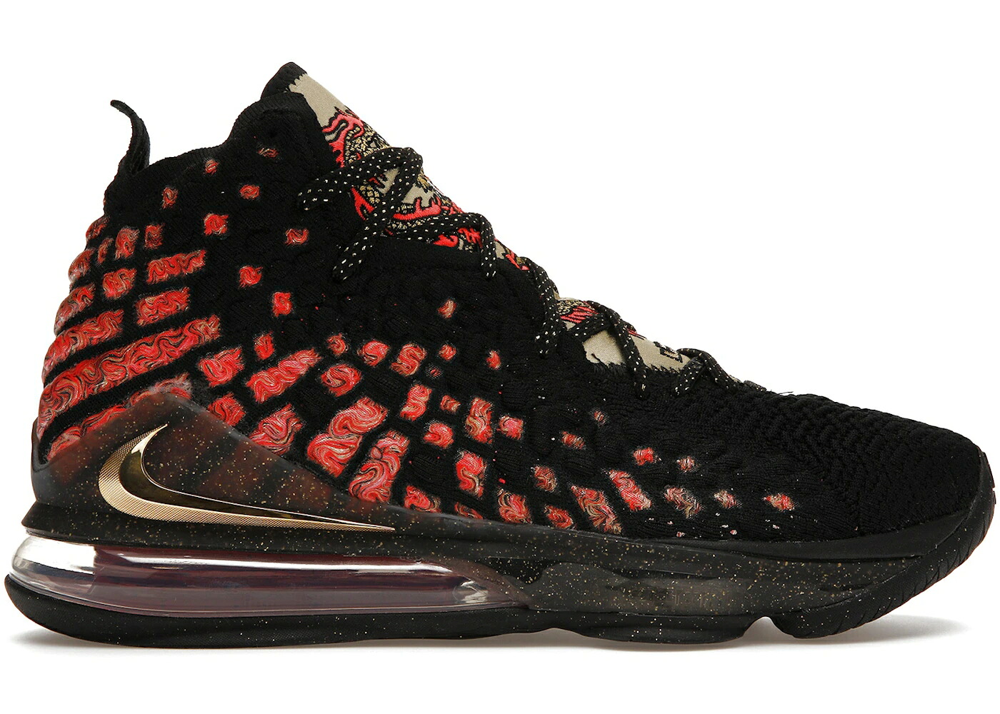 ナイキ レブロン 黒いこと 黒いこと ゴールド 赤 赤いこと スニーカー メンズ NIKE LEBRON 17 COURAGE / BLACK GOLD RED 靴-スニーカー-メンズ靴