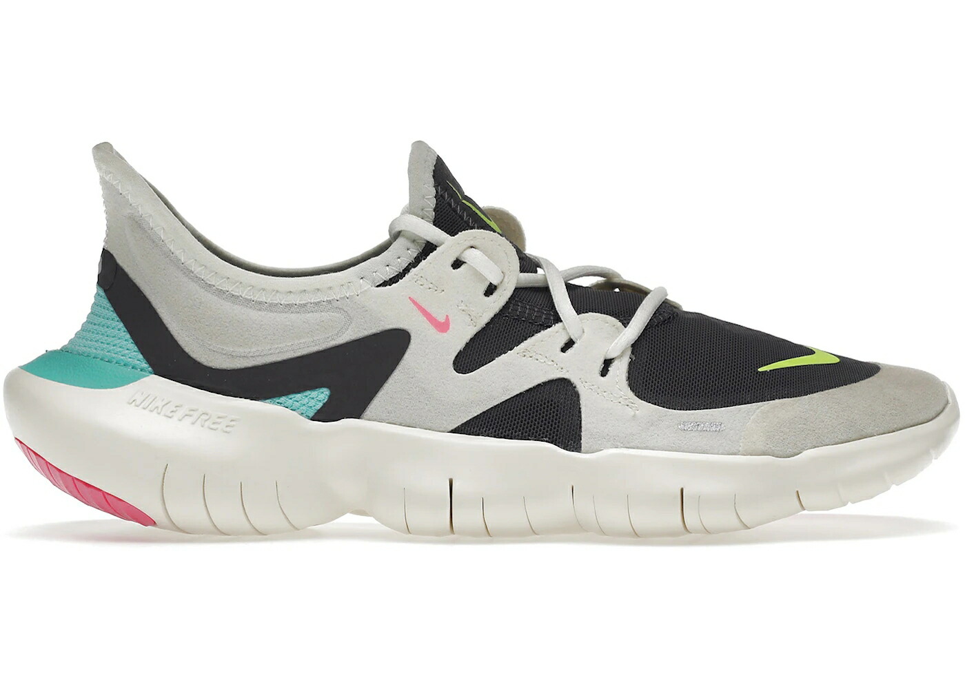 ナイキ フリー サンダー 灰色 グレー 5.0 WOMEN スニーカー レディース NIKE FREE RN THUNDER GREY (WOMEN) / SAIL VOLT THUNDER GREY