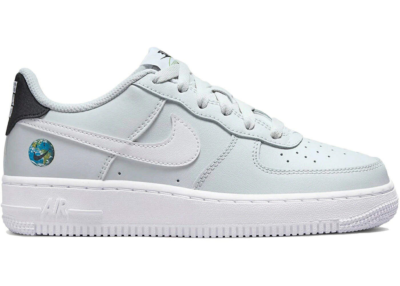 ナイキ 黒いこと 黒いこと 空軍 お坊っちゃん キッズ NIKE AIR FORCE 1 LOW LV8 HAVE A DAY EARTH (GS) / PHOTON DUST BLACK CHLOROPHYLL もの言う花 マタニティ スニーカー