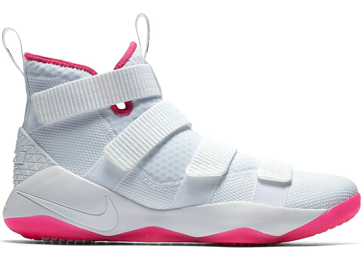 ナイキ レブロン ソルジャー 白いこと 白いこと サクラ色 スニーカー メンズ NIKE LEBRON SOLDIER 11 KAY YOW / WHITE WHITE VIVID PINK