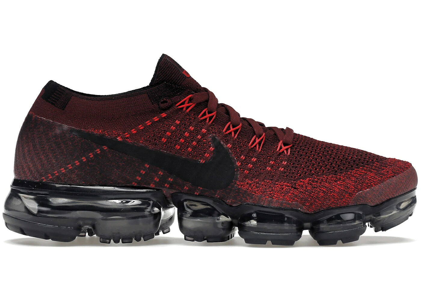 ナイキ 野球クラブ 赤 赤いこと 黒いこと 黒いこと エアヴェイパーマックス スニーカー メンズ NIKE AIR VAPORMAX DARK TEAM RED / DARK TEAM RED BLACK UNIVERSITY