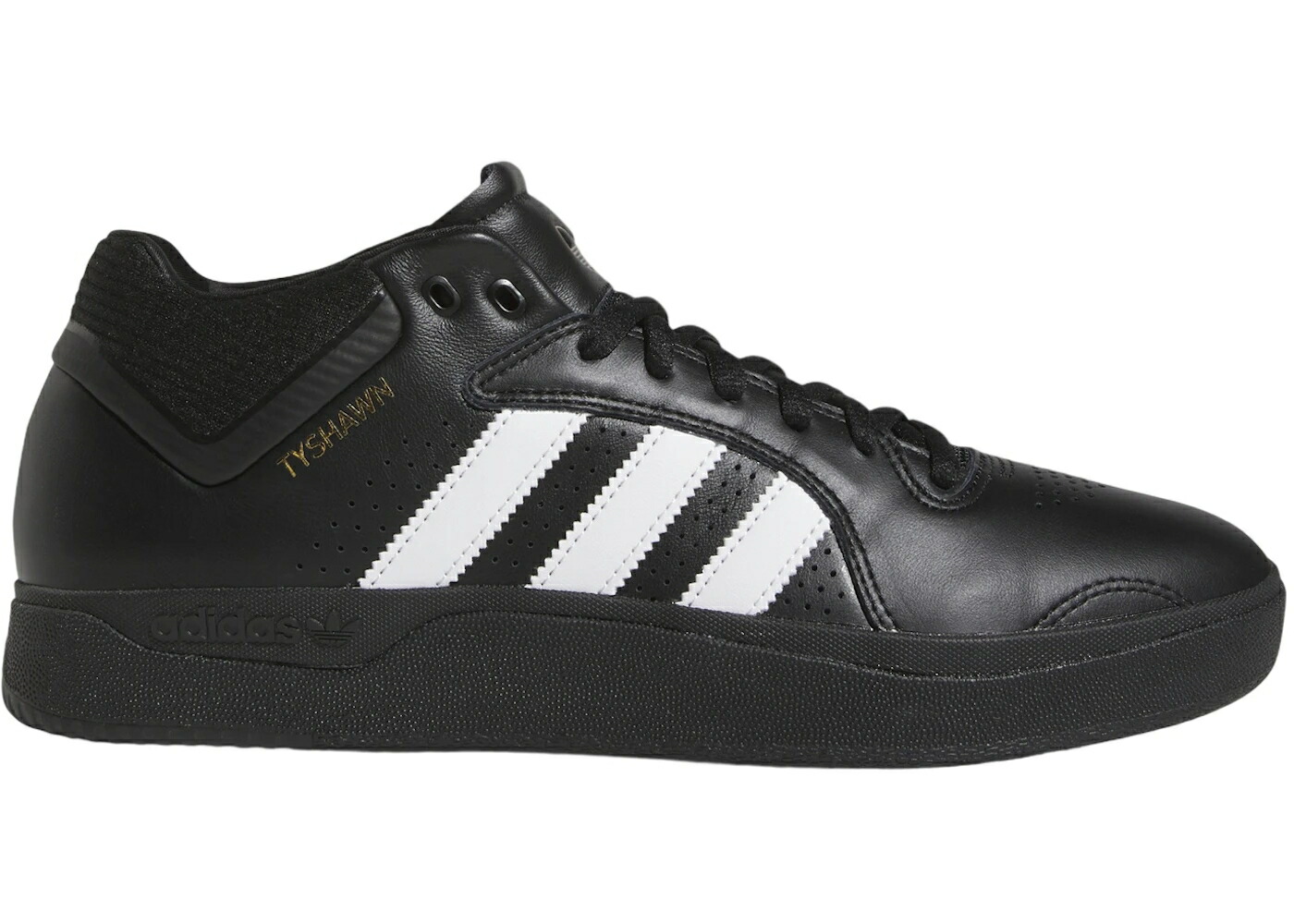 アディダス コア 黒色 ブラック 白色 ホワイト ゴールド スニーカー メンズ ADIDAS TYSHAWN REMASTERED CORE BLACK CLOUD WHITE GOLD METALLIC / CORE BLACK CLOUD WHITE GOLD