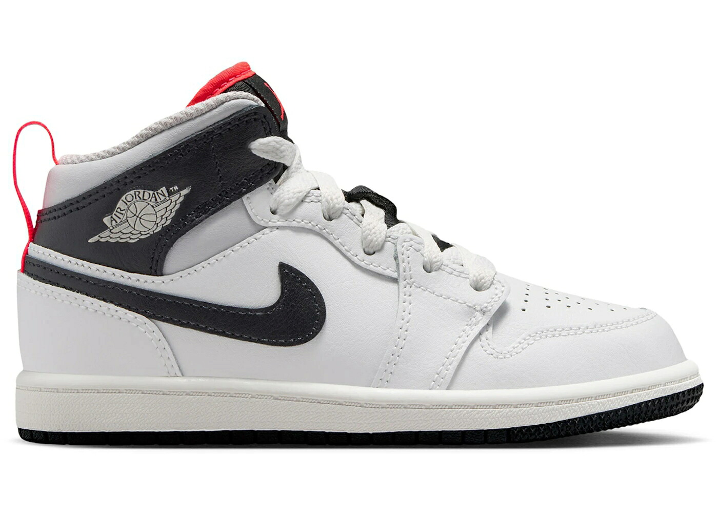 ナイキ ジョーダン ミッド 白色 ホワイト 黒色 ブラック ジュニア キッズ JORDAN 1 MID SUMMIT WHITE INFRARED BLACK (PS) / SUMMIT WHITE INFRARED 23 NEUTRAL ベビー マタニティ スニーカー