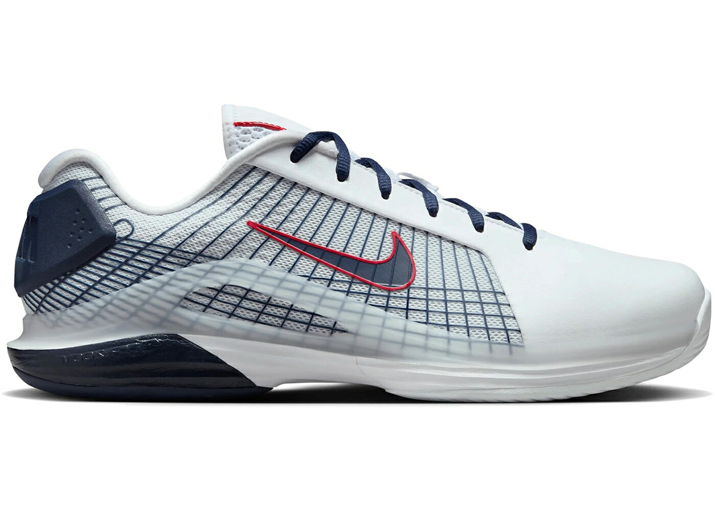ナイキ コート ズーム ハイパーダンク 白色 ホワイト 赤 レッド ピュア プラチナム スニーカー メンズ NIKE COURT AIR ZOOM VAPOR 12 HYPERSMASH HC USA HYPERDUNK / WHITE SPORT RED PURE PLATINUM