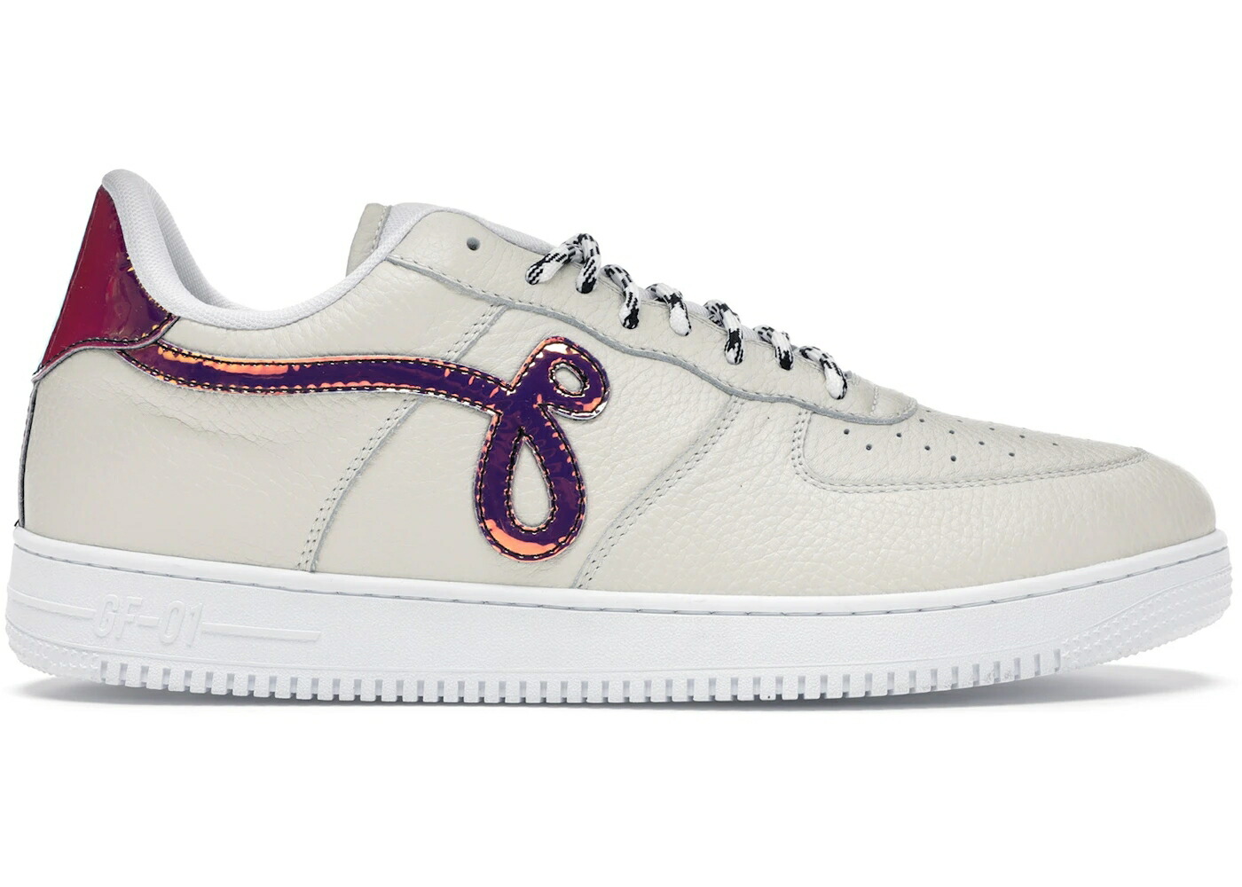 象牙色 なめし革 白いこと 白いこと スニーカー メンズ JOHN GEIGER JOHN GEIGER GF-01 OFF-WHITE PEBBLED LEATHER / OFF WHITE IRIDESCENT