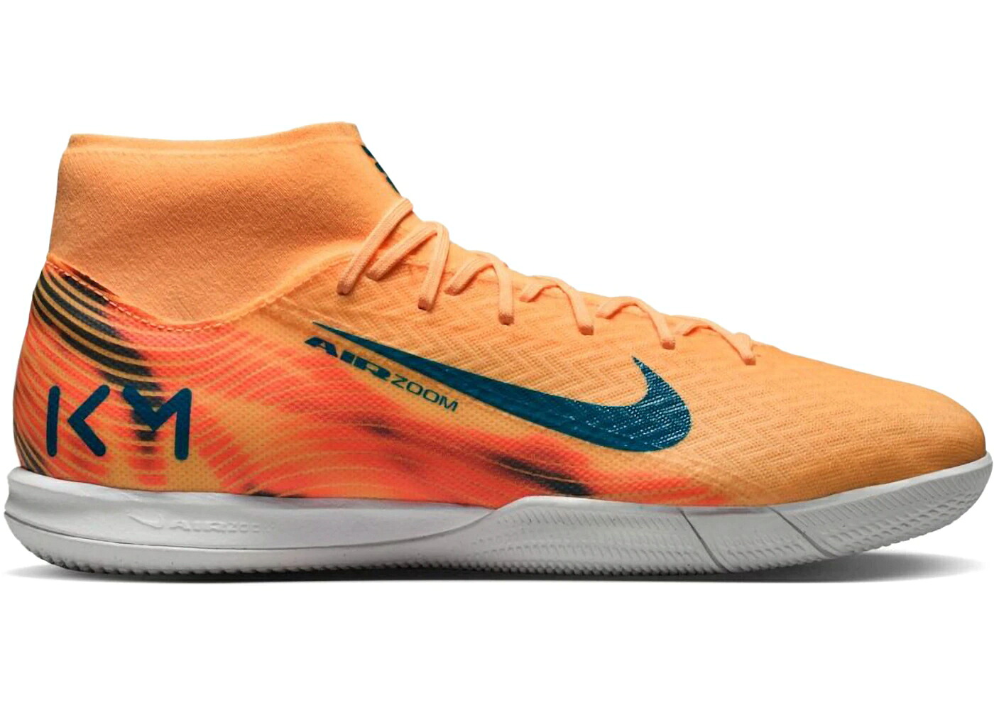 ナイキ ズーム アカデミー ネオ スニーカー メンズ NIKE ZOOM MERCURIAL SUPERFLY 10 ACADEMY IC KYLIAN MBAPP MELON TINT / MELON TINT IGLOO NEO TURQUOISE
