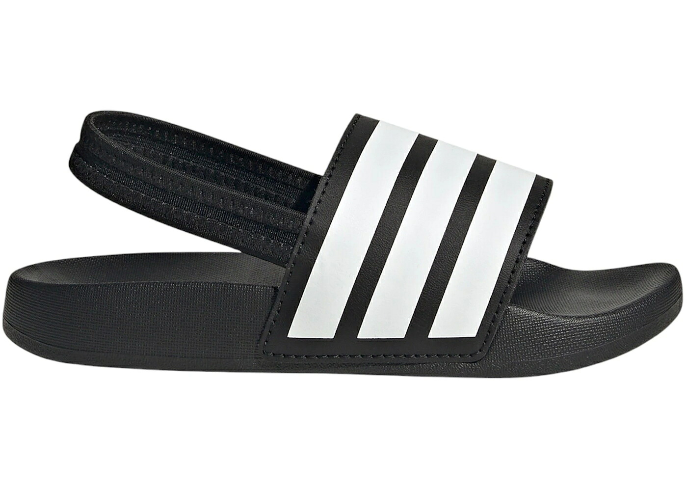 アディダス アディレッタ コア 黒色 ブラック 白色 ホワイト ジュニア キッズ ADIDAS ADILETTE ESTRAP SLIDES CORE BLACK CLOUD WHITE (PS) / CORE BLACK CLOUD WHITE CORE ベビー マタニティ スニーカー