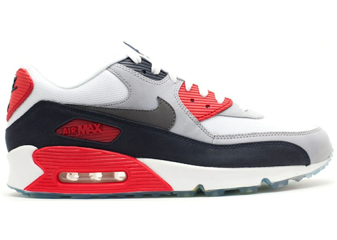 ナイキ マックス 白色 ホワイト 灰色 グレー エアマックス スニーカー メンズ NIKE AIR MAX 90 JD SPORTS / WHITE DARK GREY DARK OBSIDIAN