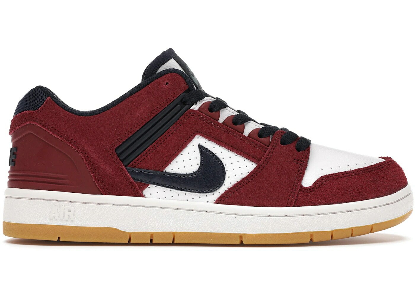 ナイキ エスビー チーム 赤 レッド 白色 ホワイト エアフォース スニーカー メンズ NIKE SB AIR FORCE 2 LOW TEAM RED OBSIDIAN / TEAM RED OBSIDIAN WHITE SUMMIT