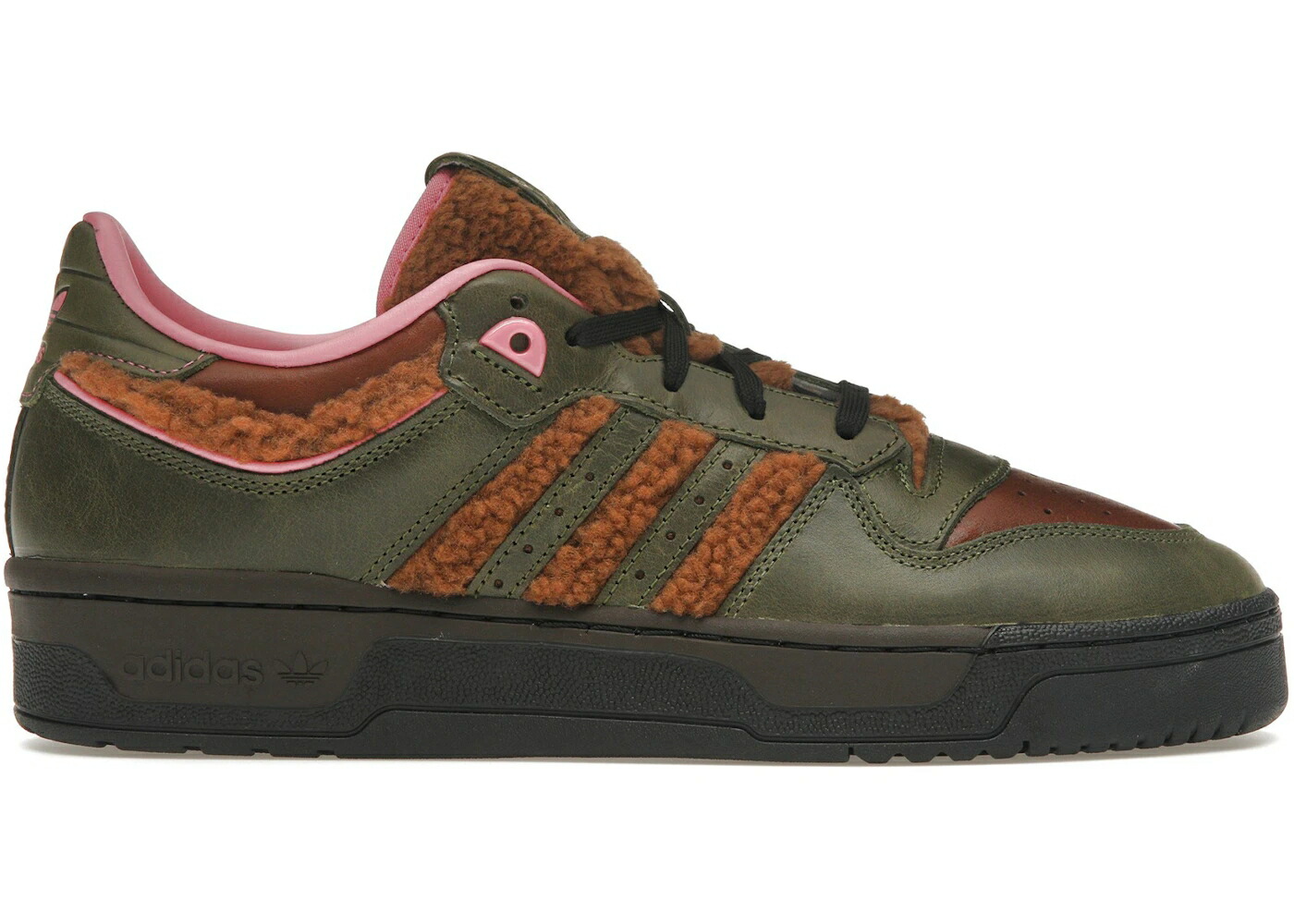 アディダス ワイルド 茶色 ブラウン ローズ スニーカー メンズ ADIDAS RIVALRY 86 LOW THE SIMPSONS WEREWOLF FLANDERS / WILD BROWN WILD PINE ROSE TONE
