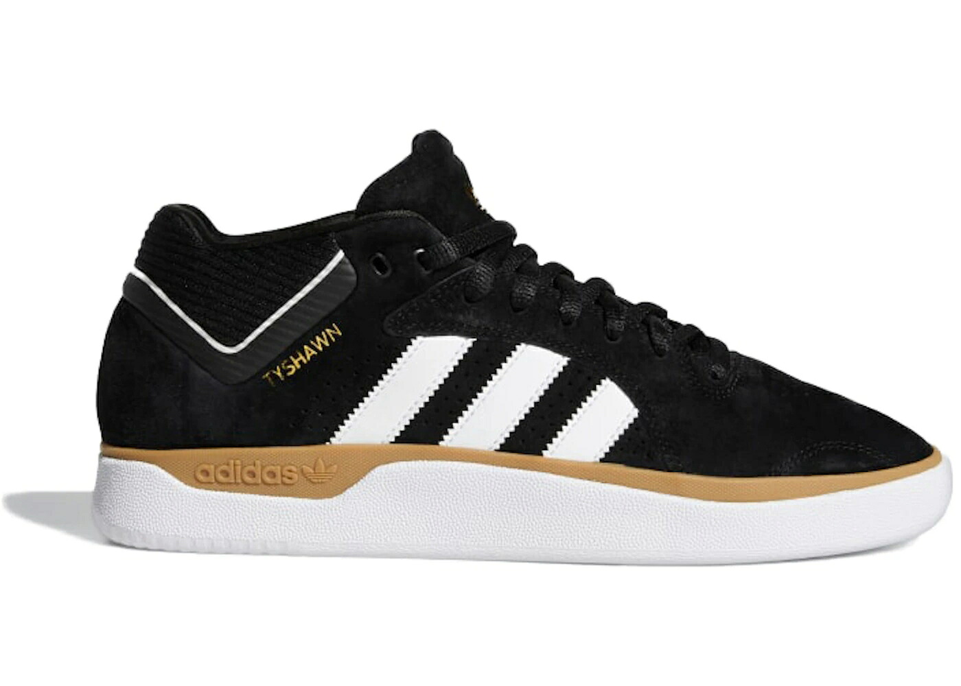 アディダス 中核グループ 黒いこと 黒いこと 白いこと 白いこと スニーカー メンズ ADIDAS TYSHAWN CORE BLACK GUM / CORE BLACK CLOUD WHITE GUM