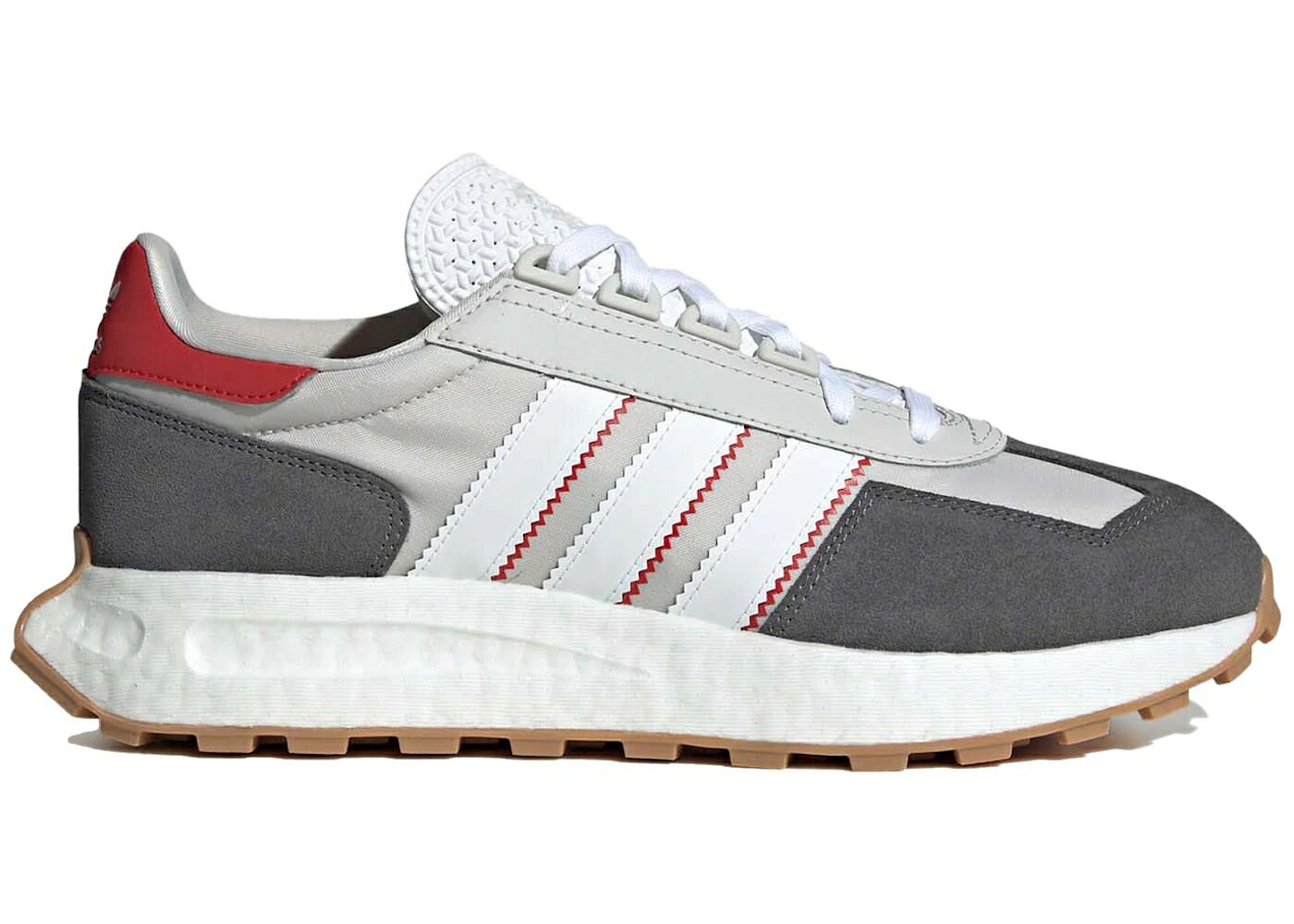 アディダス 薄墨色 薄墨色 白いこと 白いこと 赤 赤いこと スニーカー メンズ ADIDAS RETROPY E5 GREY WHITE RED GUM / GREY ONE CLOUD WHITE GREY FIVE