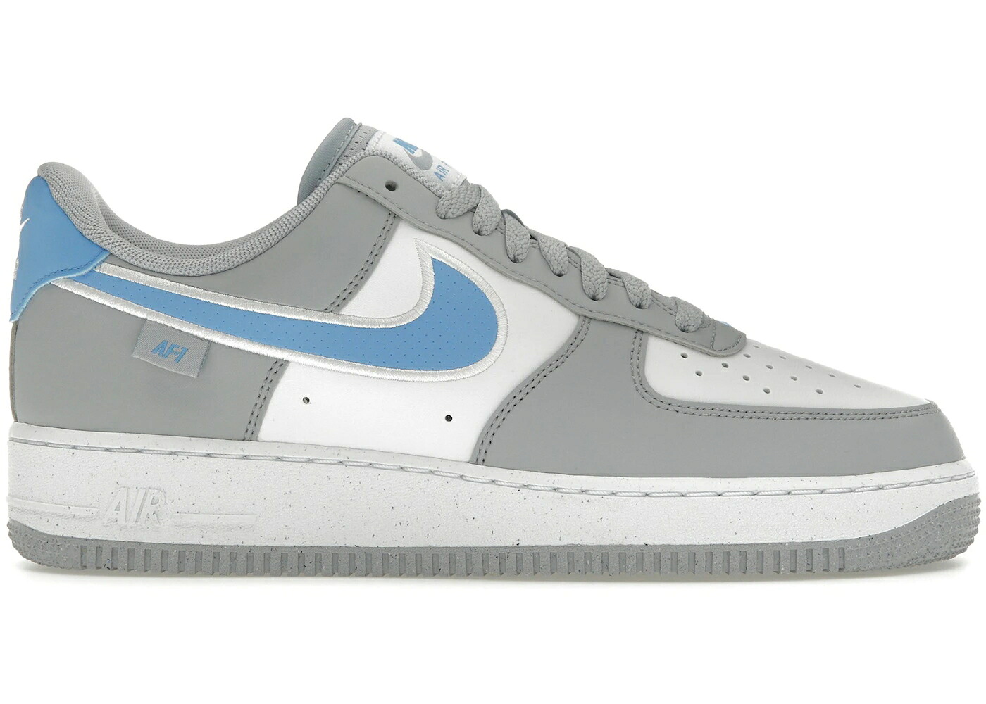 ナイキ 灰色 グレー 青色 ブルー 白色 ホワイト エアフォース '07 スニーカー メンズ NIKE AIR FORCE 1 LOW NEXT NATURE WOLF GREY UNIVERSITY BLUE / WOLF GREY WHITE UNIVERSITY BLUE